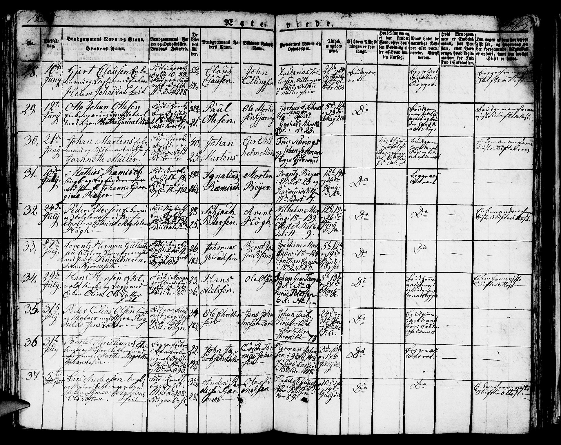 Domkirken sokneprestembete, SAB/A-74801/H/Hab/L0002: Parish register (copy) no. A 2, 1821-1839, p. 465