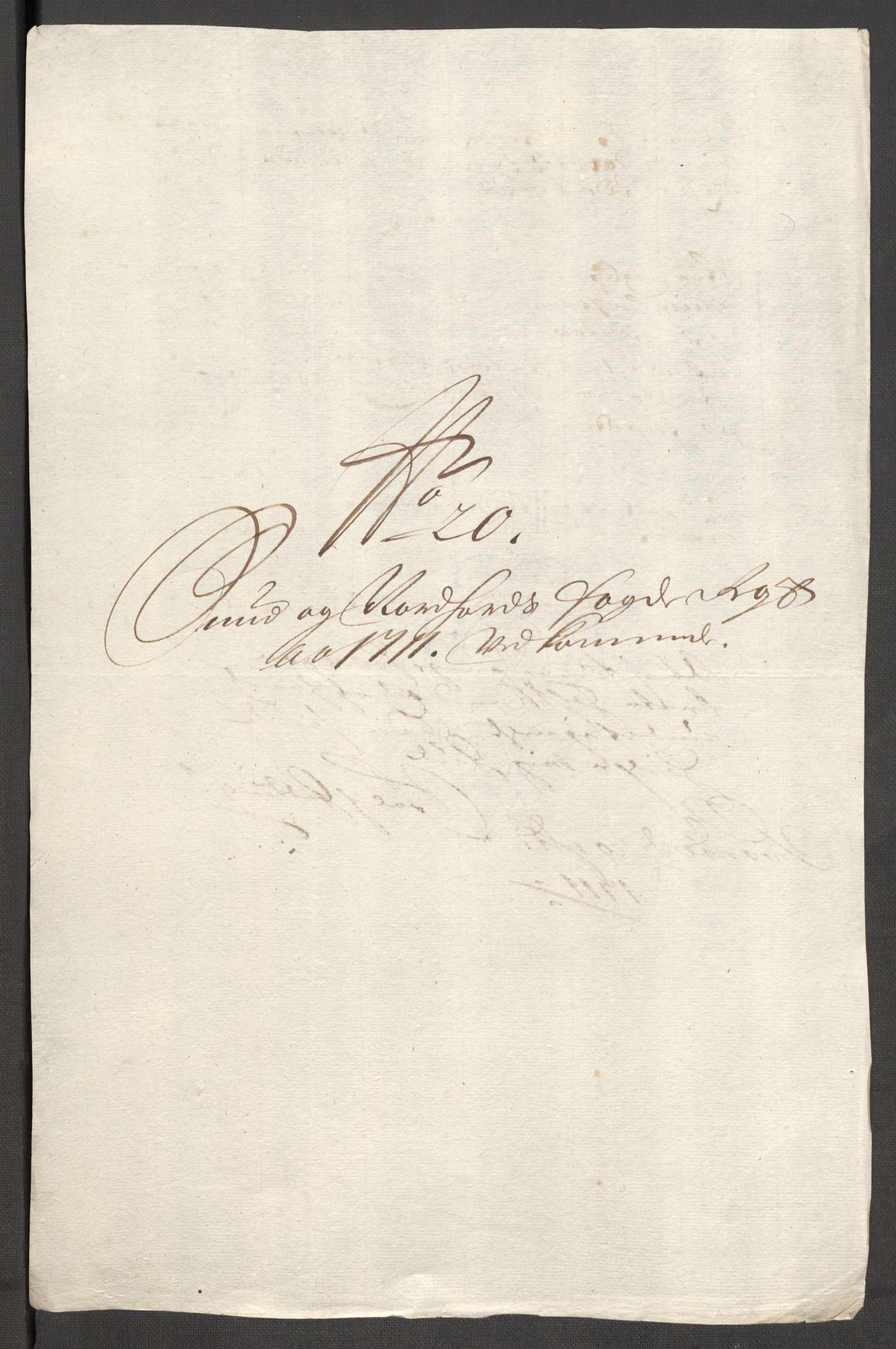 Rentekammeret inntil 1814, Reviderte regnskaper, Fogderegnskap, AV/RA-EA-4092/R53/L3434: Fogderegnskap Sunn- og Nordfjord, 1711, p. 18