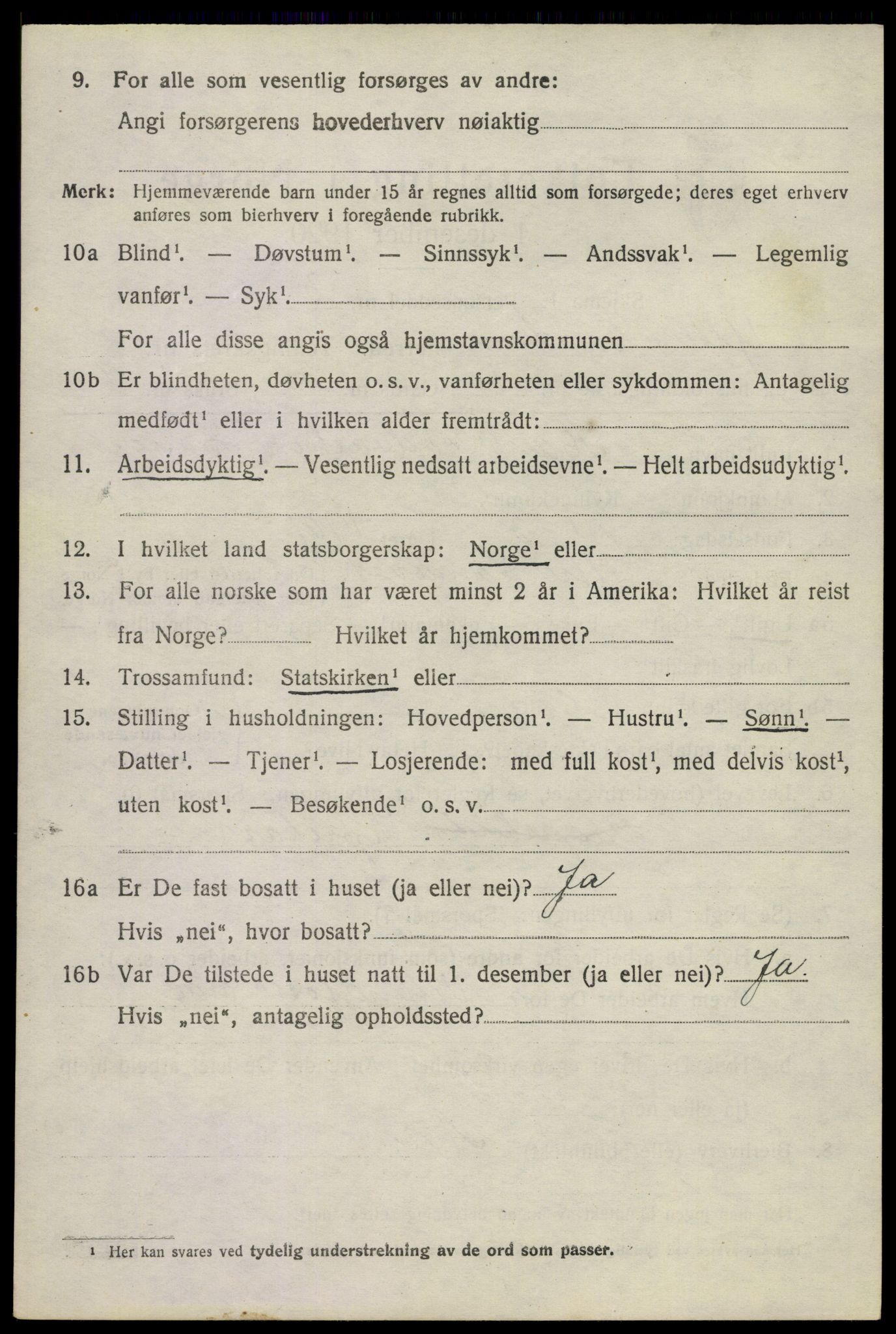 SAKO, 1920 census for Ytre Sandsvær, 1920, p. 3697