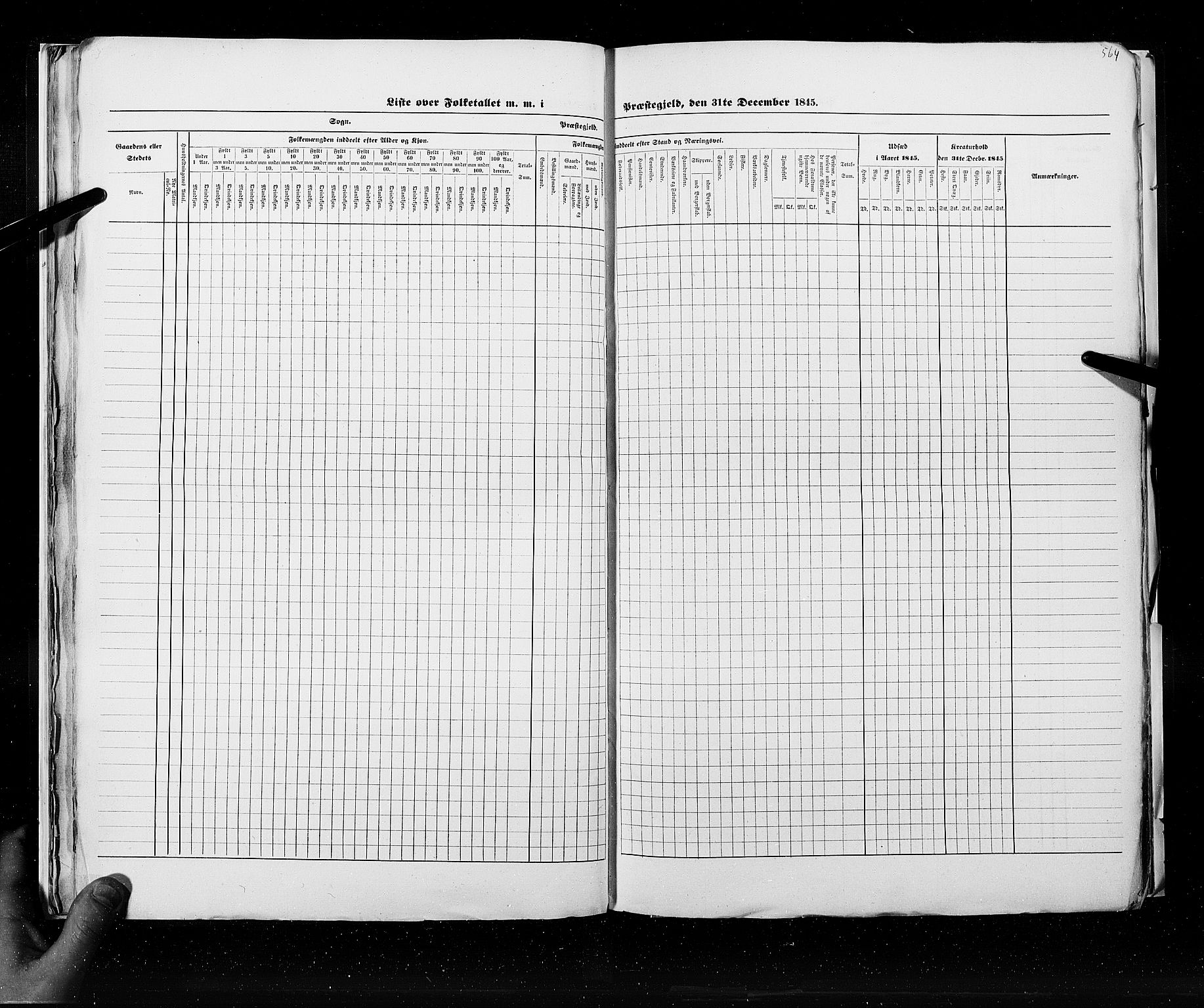 RA, Census 1845, vol. 9C: Finnmarken amt, 1845, p. 564