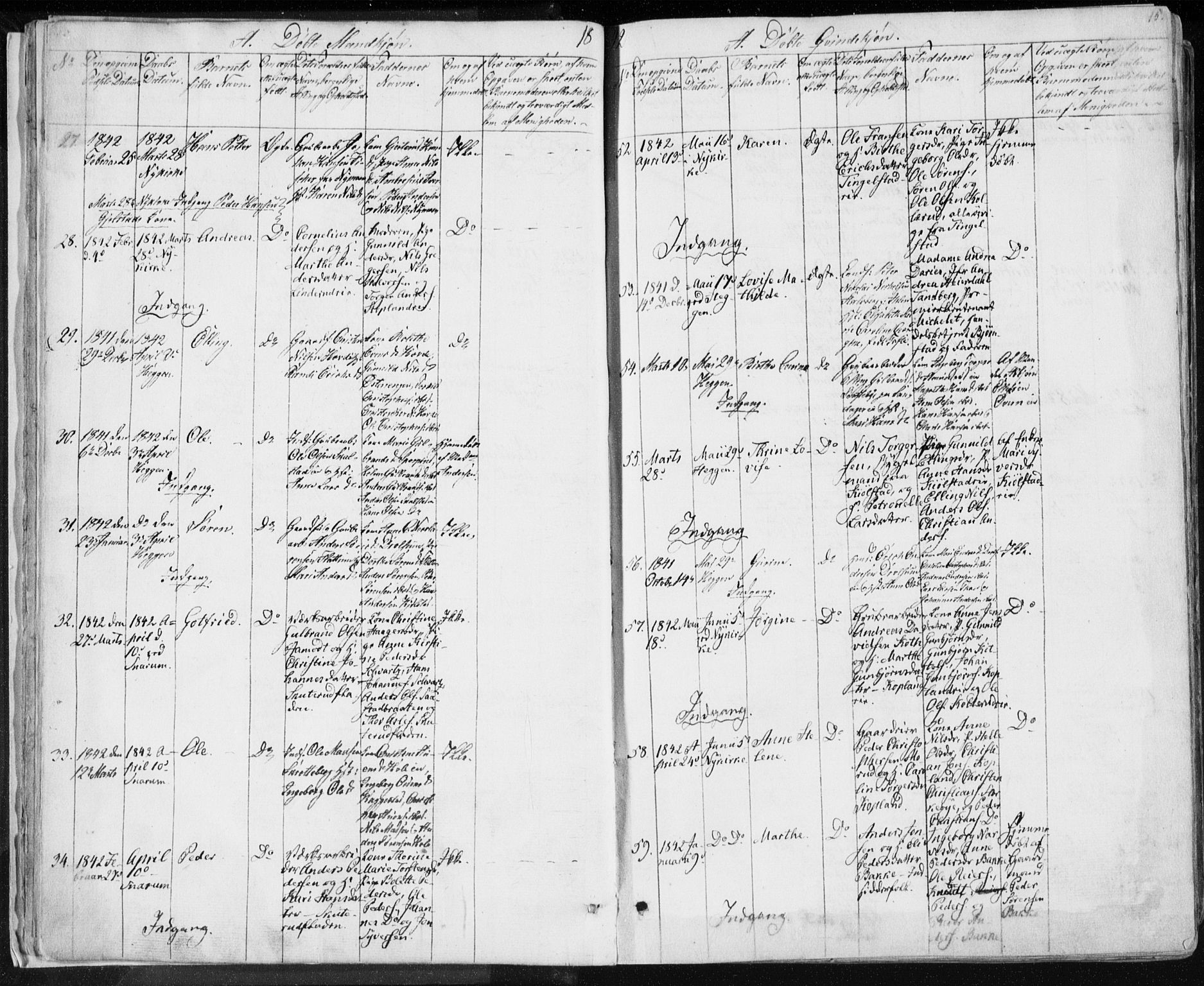 Modum kirkebøker, AV/SAKO-A-234/F/Fa/L0007: Parish register (official) no. 7, 1841-1850, p. 15