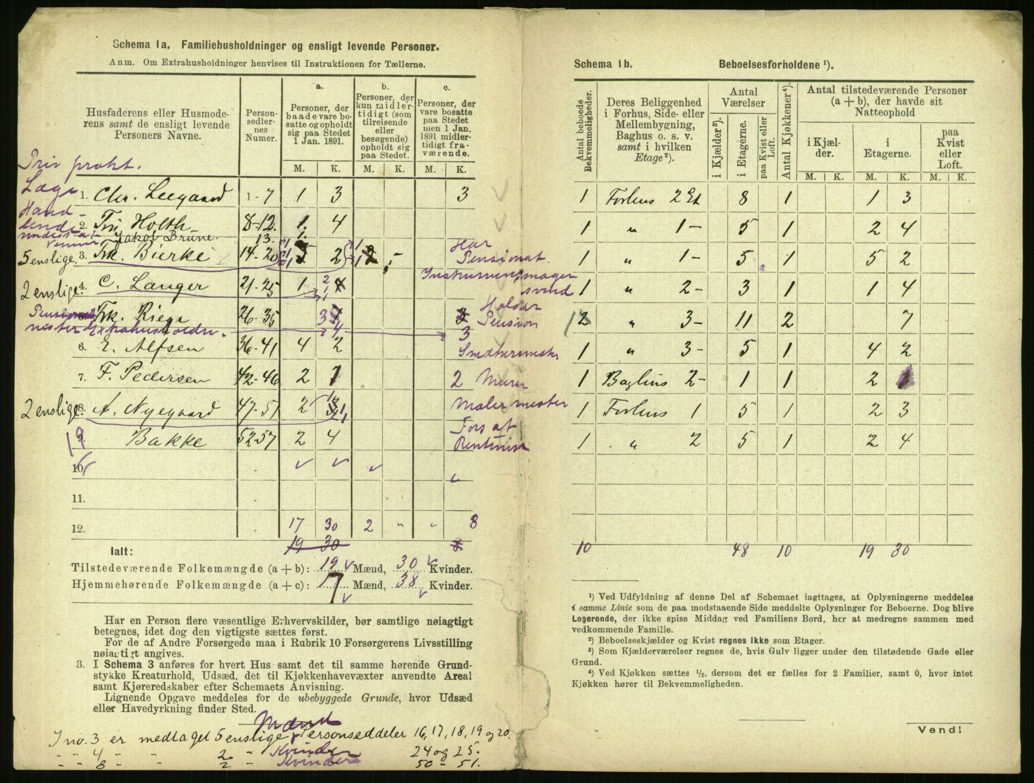 RA, 1891 census for 0301 Kristiania, 1891, p. 43894