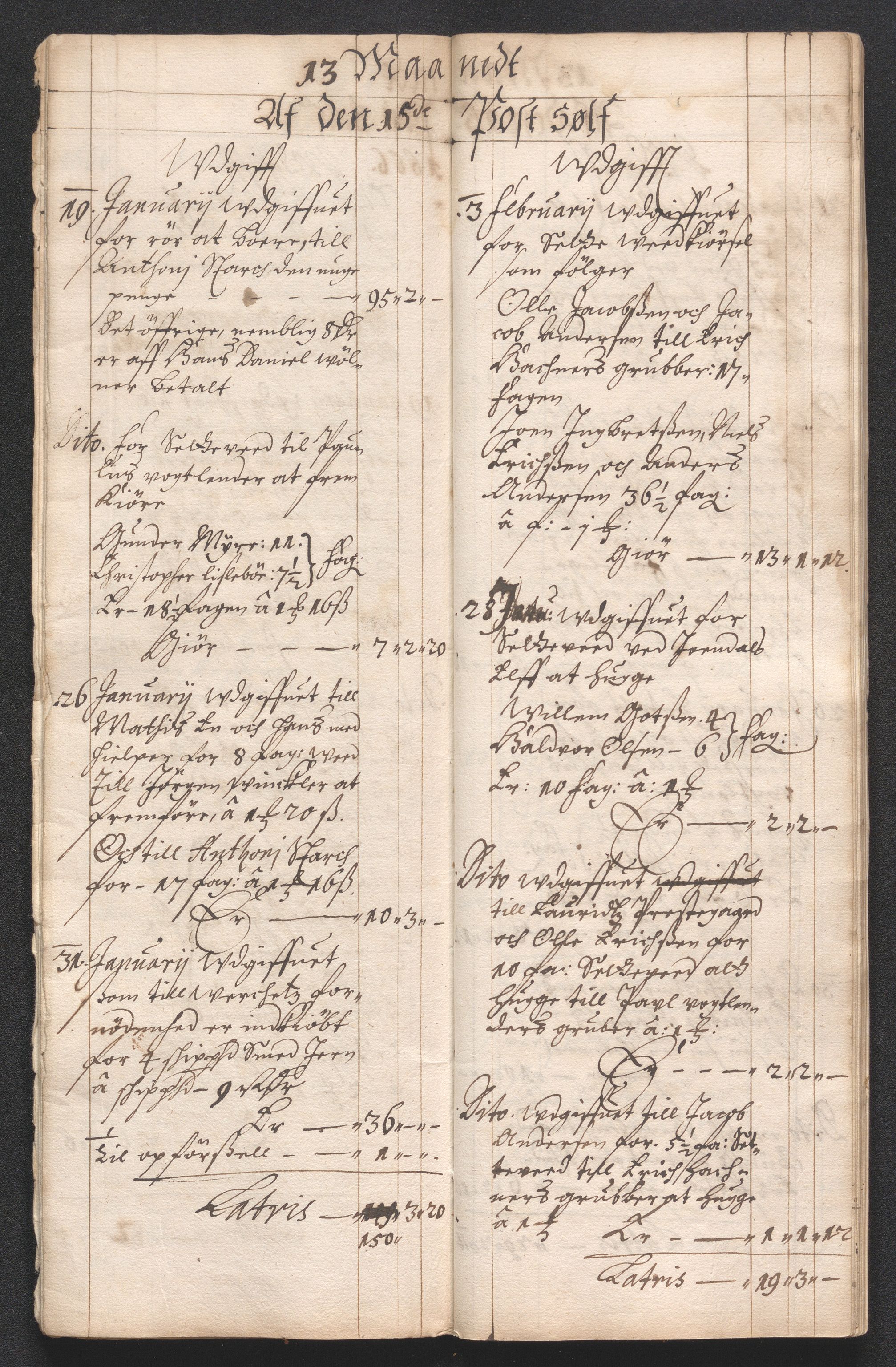 Kongsberg Sølvverk 1623-1816, SAKO/EA-3135/001/D/Dc/Dcd/L0039: Utgiftsregnskap for gruver m.m., 1666, p. 181