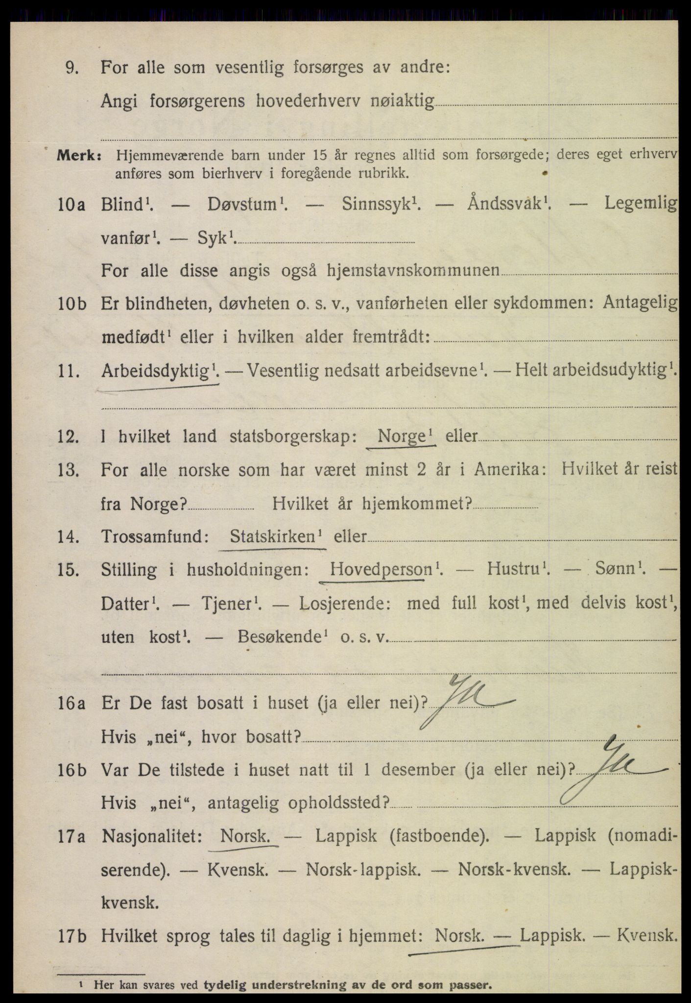 SAT, 1920 census for Otterøy, 1920, p. 1162