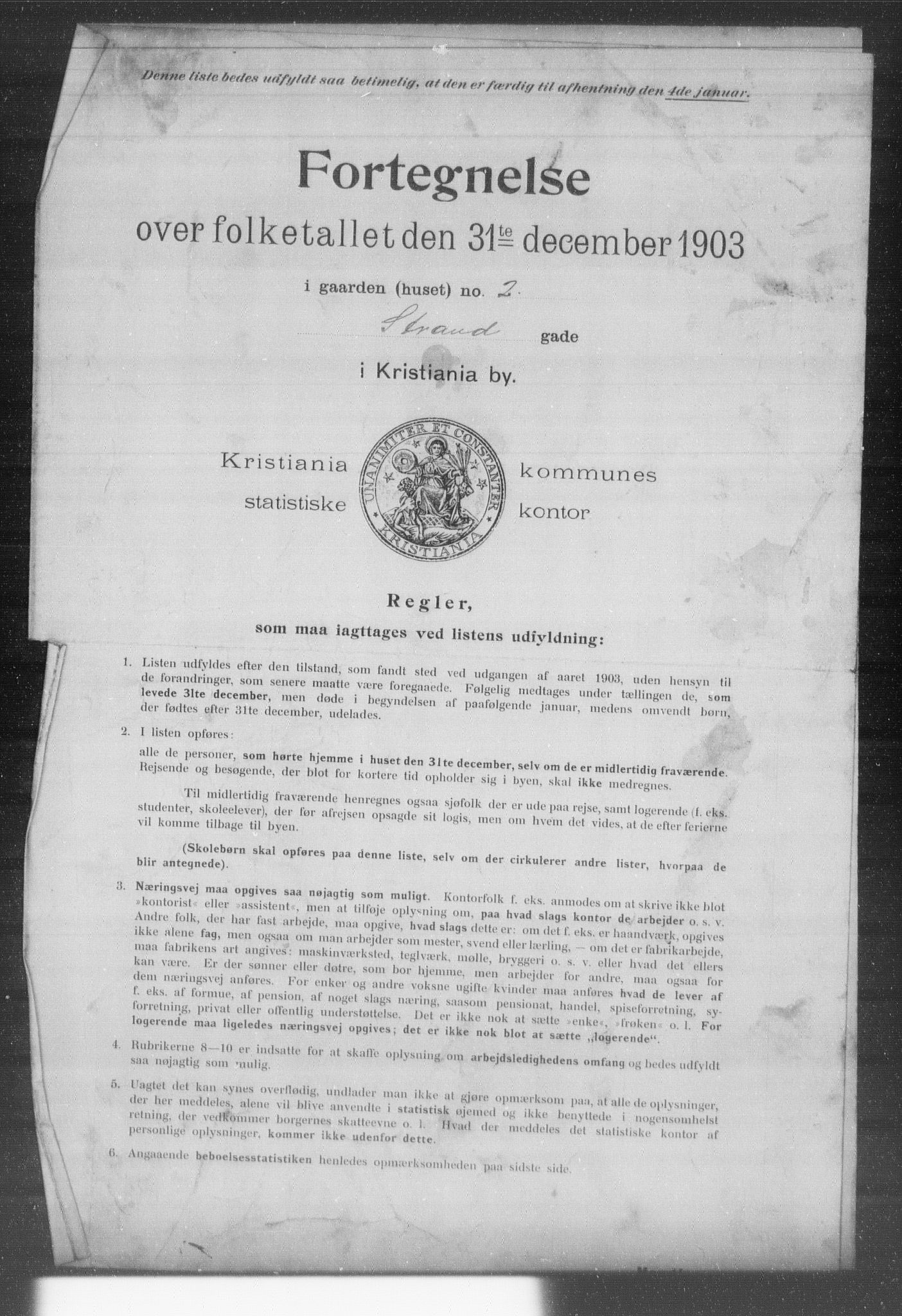 OBA, Municipal Census 1903 for Kristiania, 1903, p. 20107