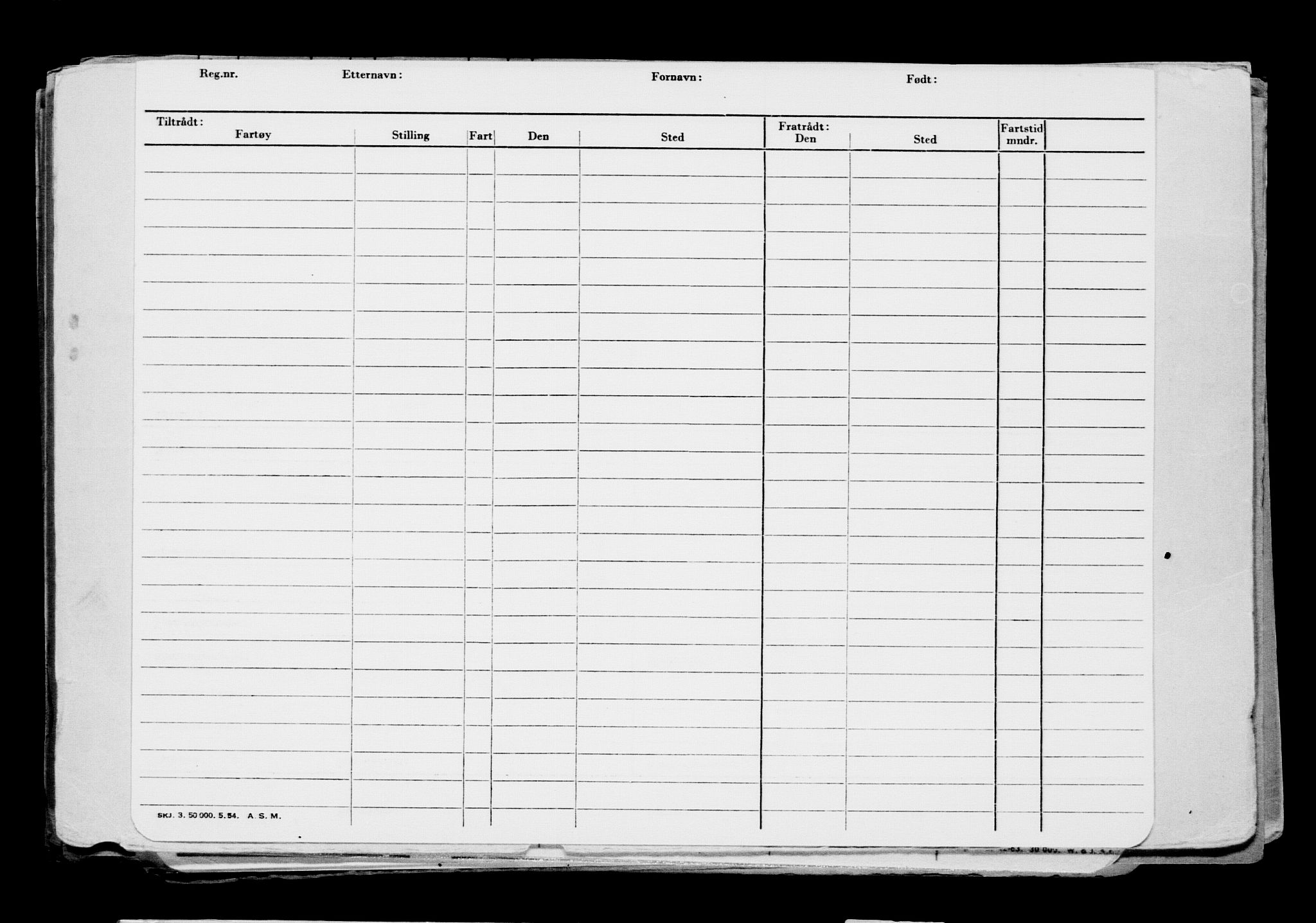 Direktoratet for sjømenn, AV/RA-S-3545/G/Gb/L0205: Hovedkort, 1922, p. 254