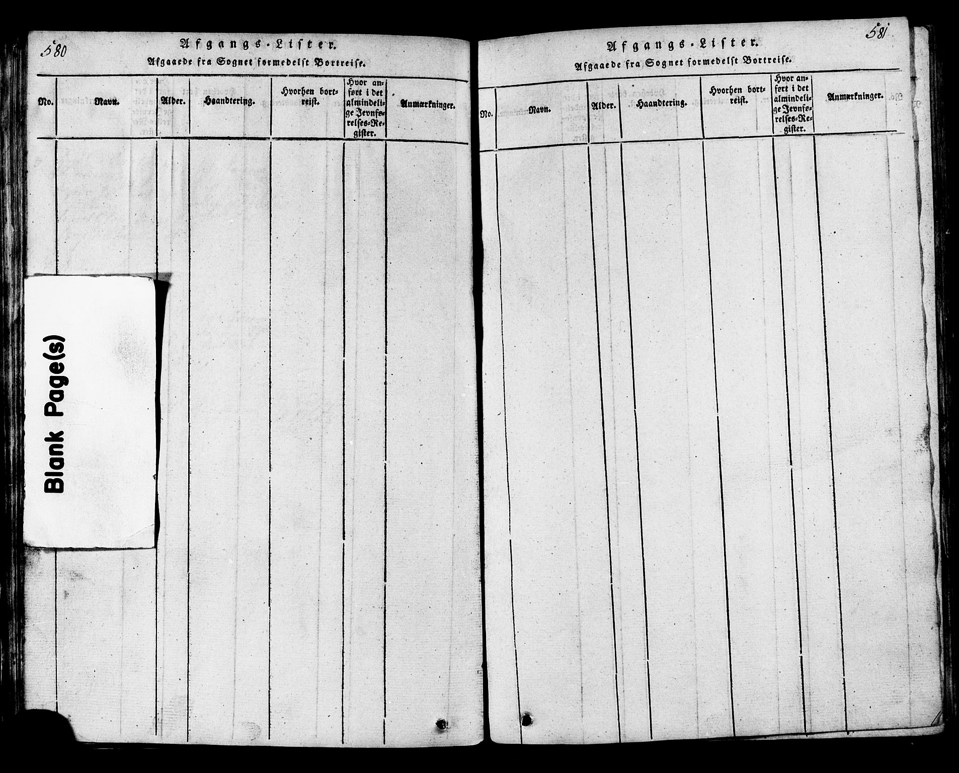Ministerialprotokoller, klokkerbøker og fødselsregistre - Nord-Trøndelag, SAT/A-1458/717/L0169: Parish register (copy) no. 717C01, 1816-1834, p. 580-581