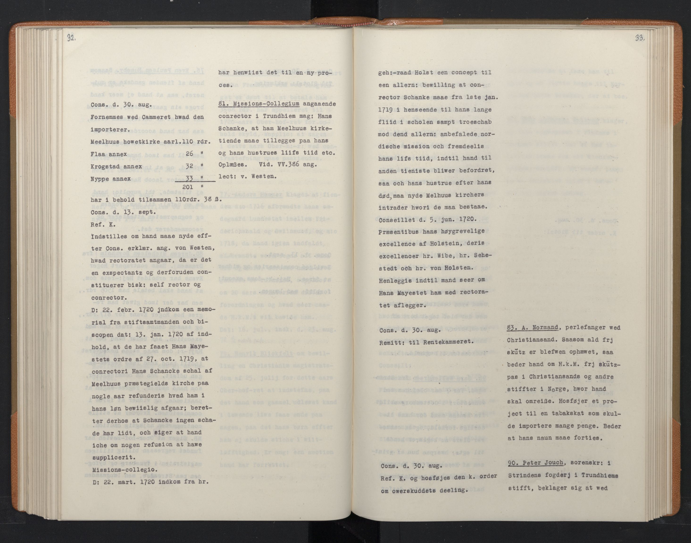 Avskriftsamlingen, AV/RA-EA-4022/F/Fa/L0082: Supplikker, 1718-1719, p. 190
