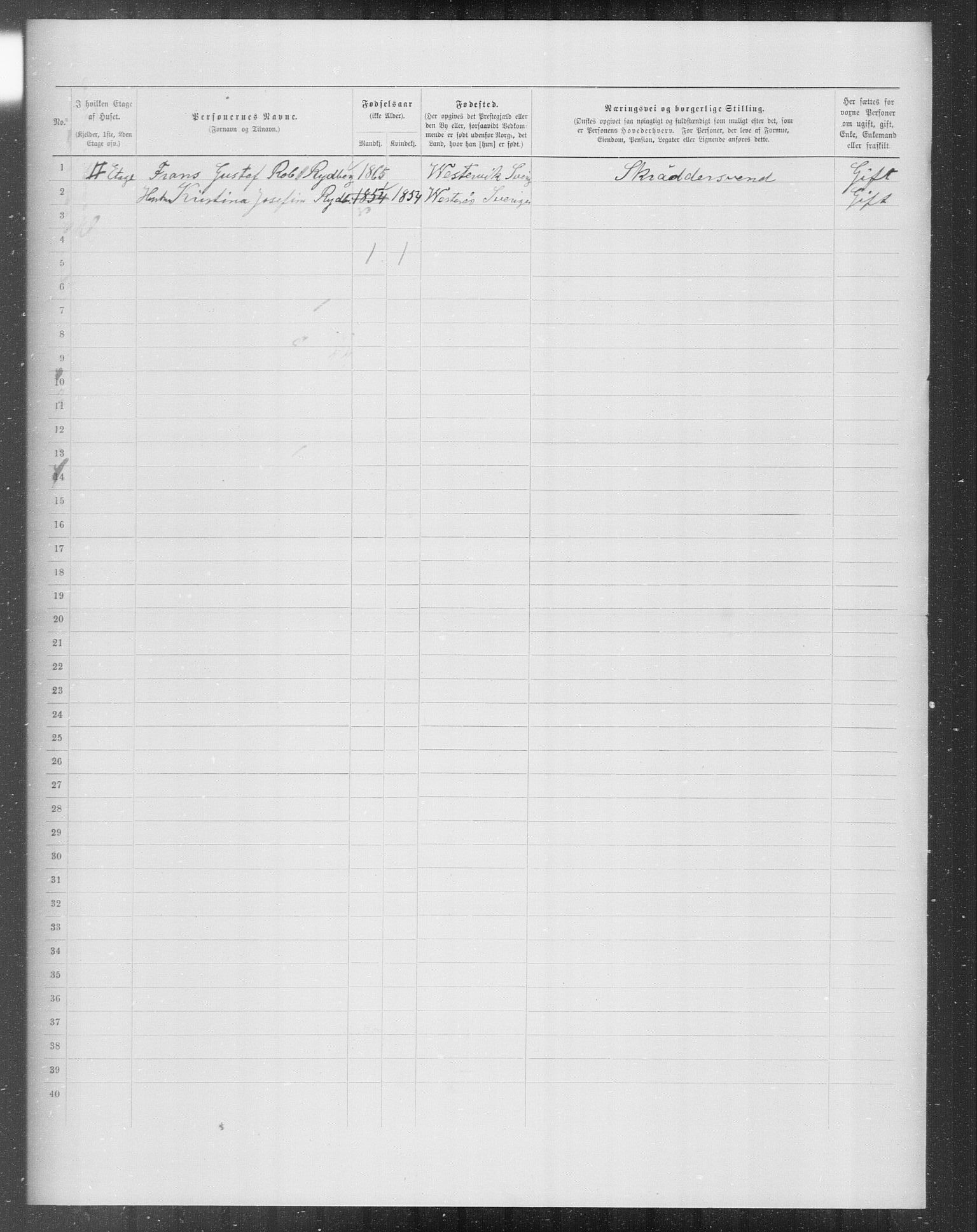 OBA, Municipal Census 1899 for Kristiania, 1899, p. 7549