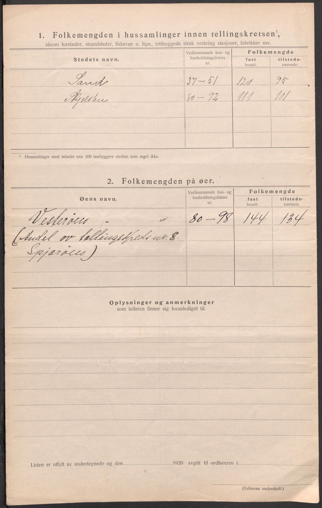 SAO, 1920 census for Hvaler, 1920, p. 30