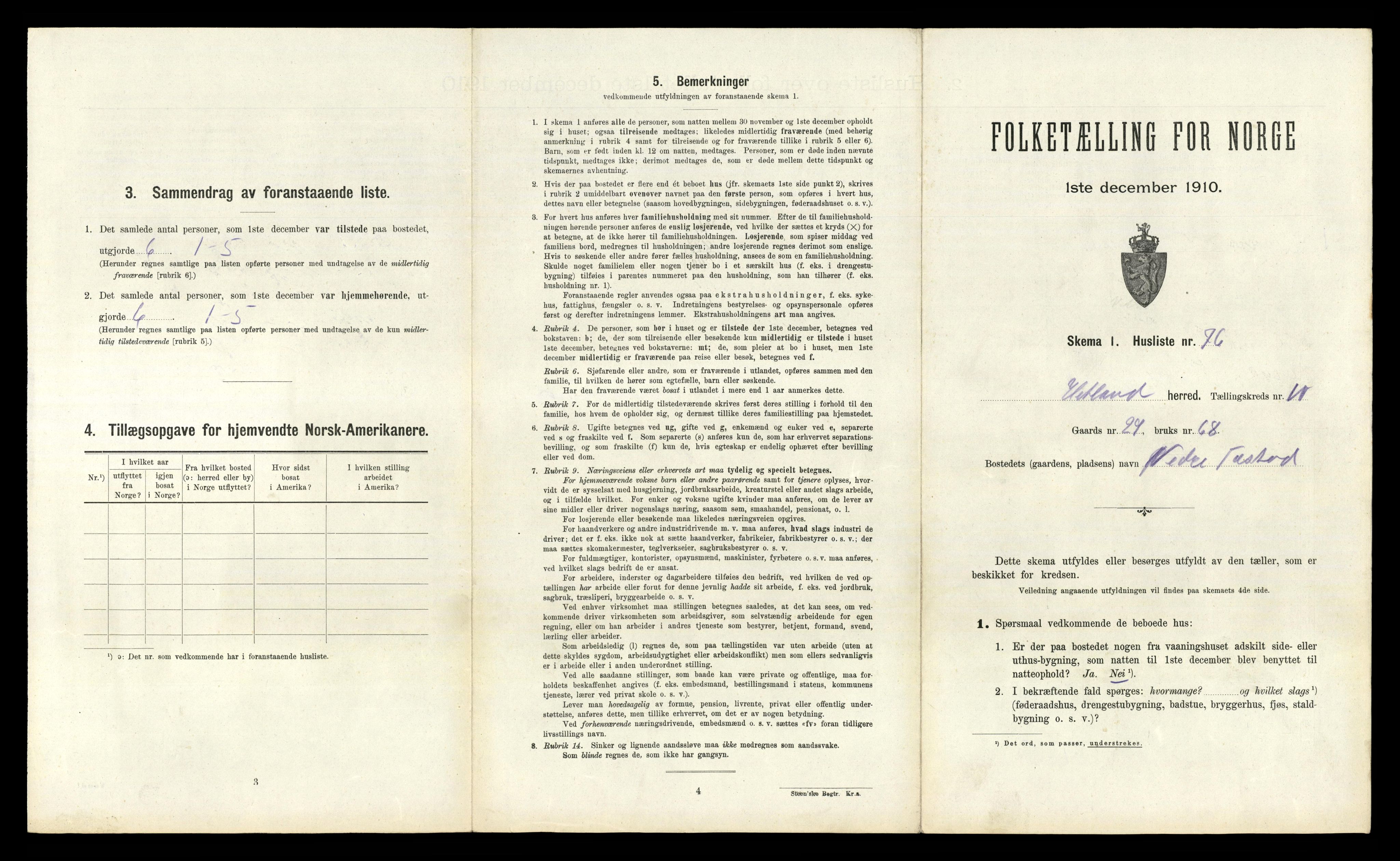 RA, 1910 census for Hetland, 1910, p. 1779