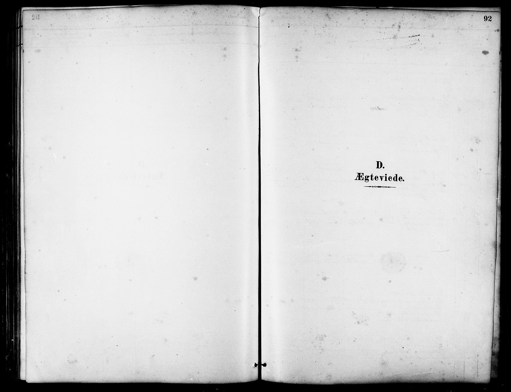 Ministerialprotokoller, klokkerbøker og fødselsregistre - Møre og Romsdal, SAT/A-1454/521/L0302: Parish register (copy) no. 521C03, 1882-1907, p. 92