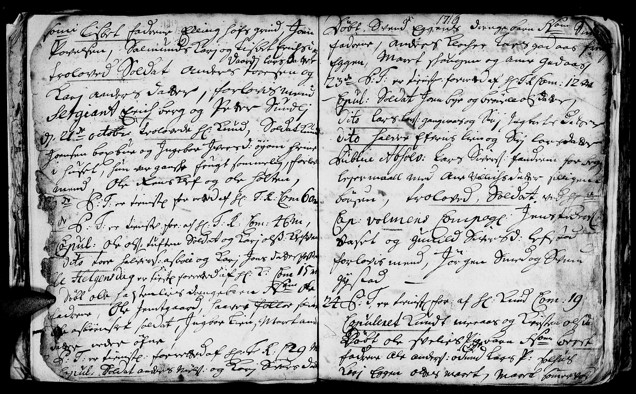 Ministerialprotokoller, klokkerbøker og fødselsregistre - Sør-Trøndelag, AV/SAT-A-1456/668/L0812: Parish register (copy) no. 668C01, 1715-1742