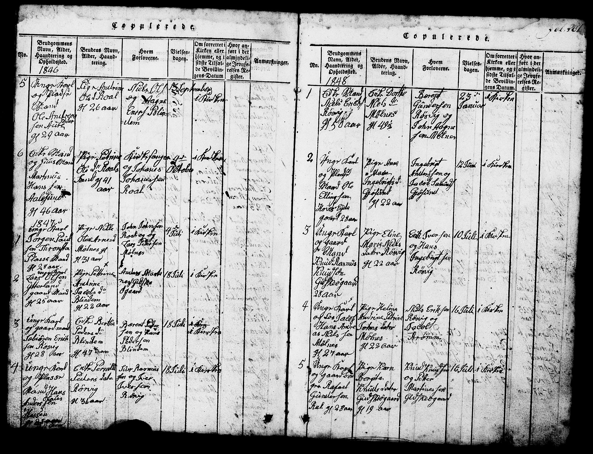 Ministerialprotokoller, klokkerbøker og fødselsregistre - Møre og Romsdal, SAT/A-1454/537/L0520: Parish register (copy) no. 537C01, 1819-1868, p. 201