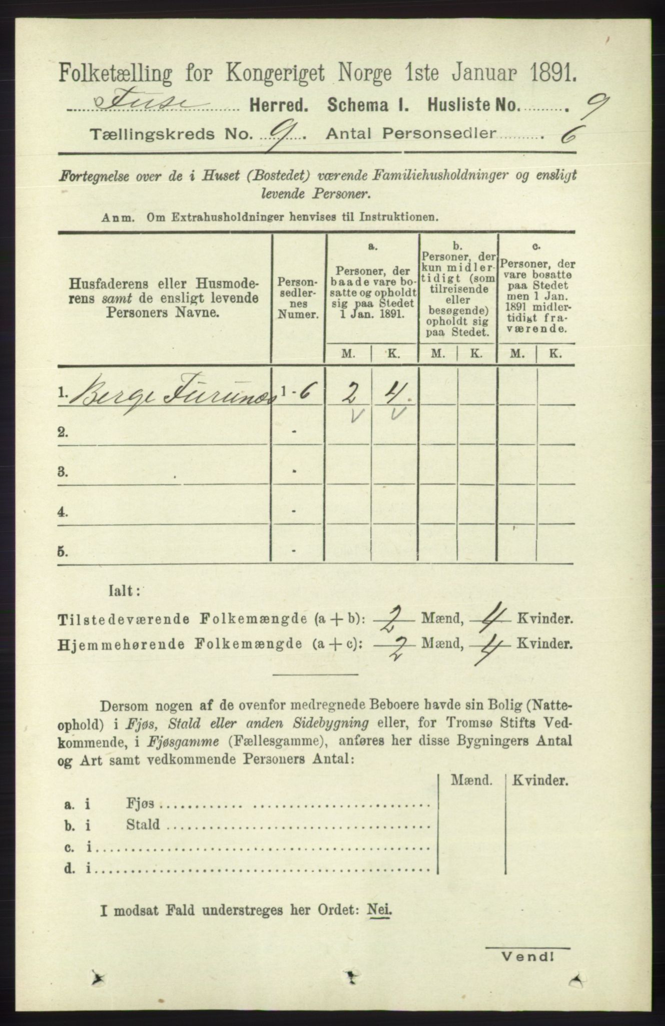 RA, 1891 census for 1241 Fusa, 1891, p. 1669