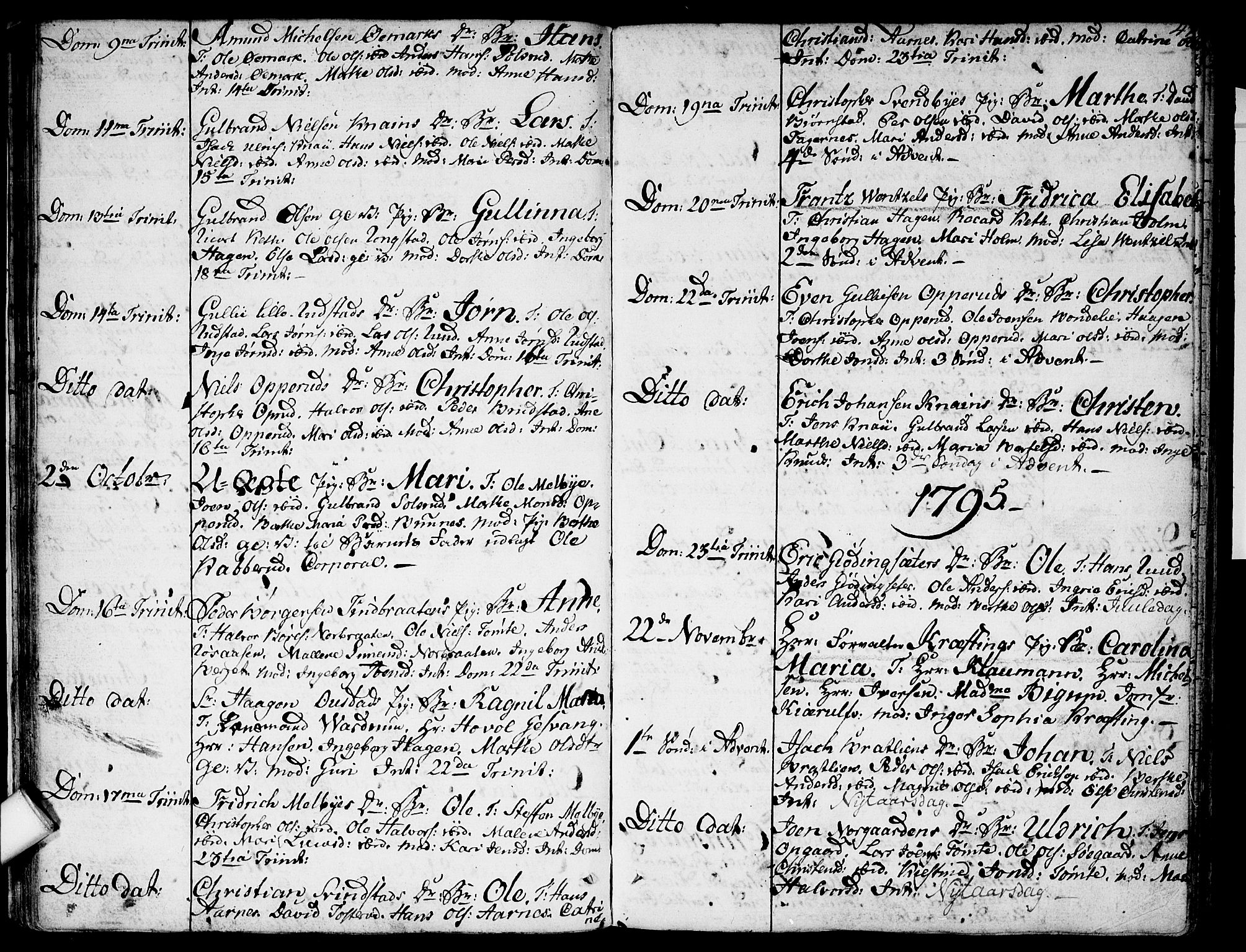 Hurdal prestekontor Kirkebøker, SAO/A-10889/F/Fa/L0001: Parish register (official) no. I 1, 1777-1812, p. 47