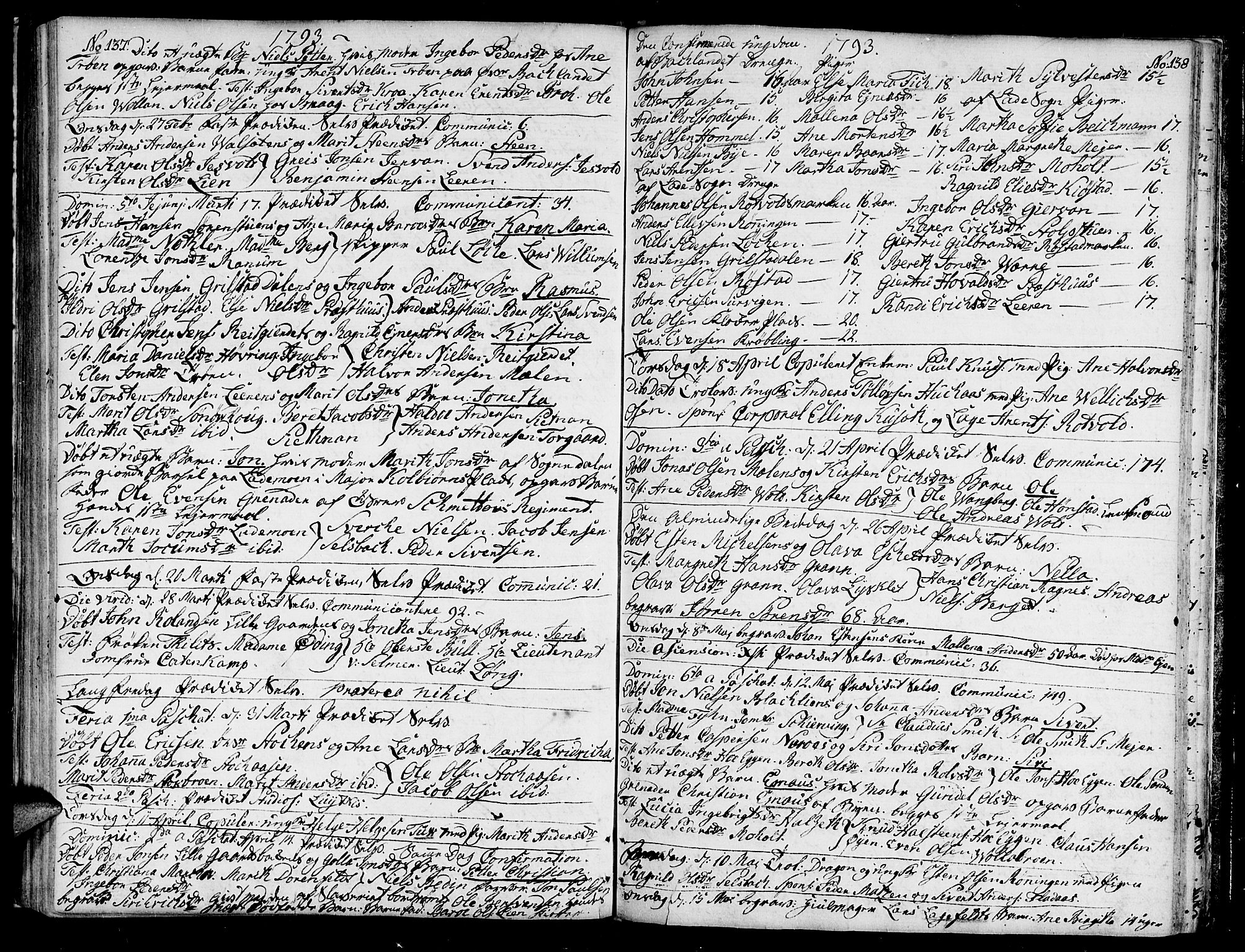 Ministerialprotokoller, klokkerbøker og fødselsregistre - Sør-Trøndelag, SAT/A-1456/604/L0180: Parish register (official) no. 604A01, 1780-1797, p. 137-138