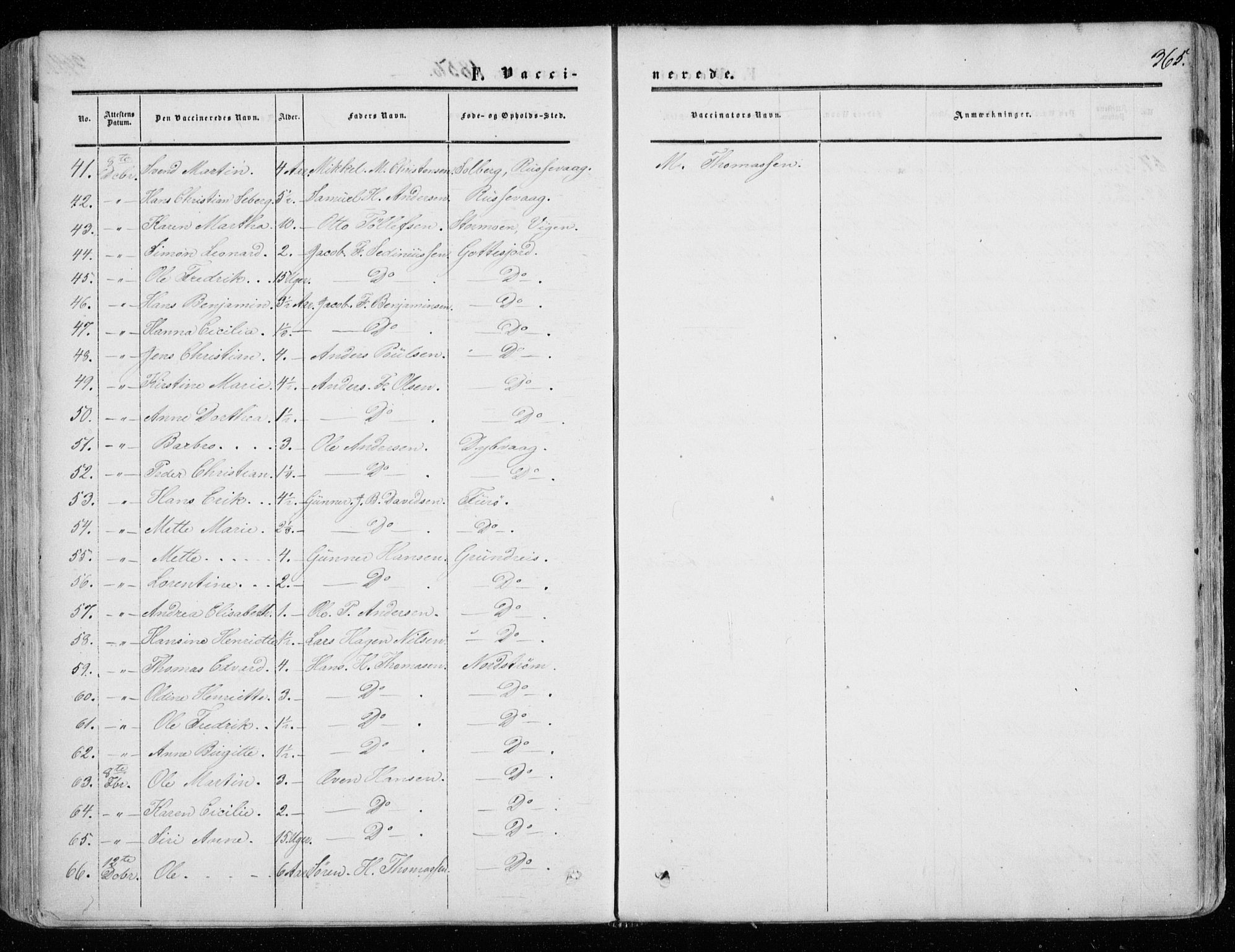 Tranøy sokneprestkontor, AV/SATØ-S-1313/I/Ia/Iaa/L0007kirke: Parish register (official) no. 7, 1856-1866, p. 365