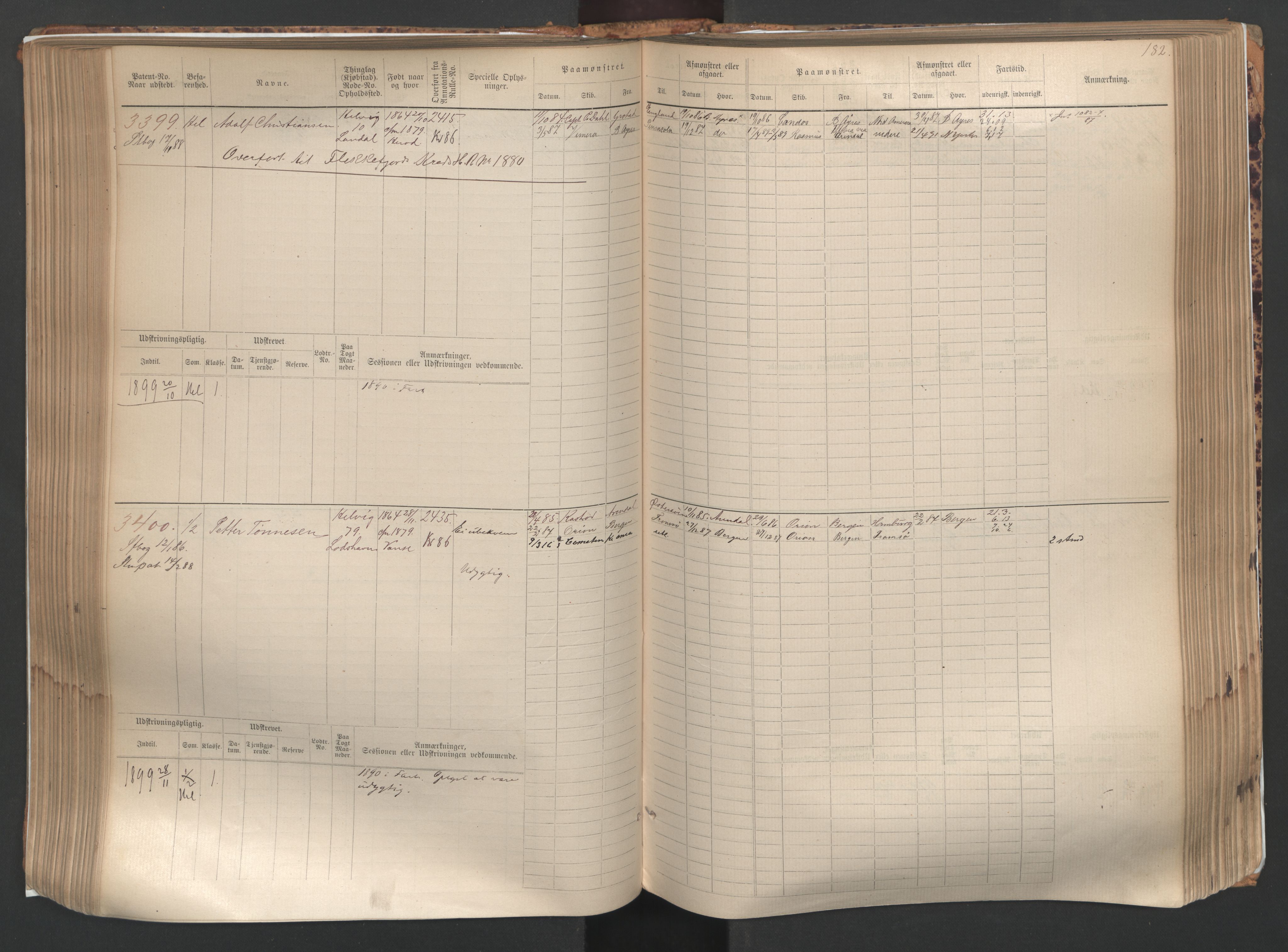 Farsund mønstringskrets, AV/SAK-2031-0017/F/Fb/L0005: Hovedrulle nr 3041-3804, M-8, 1883-1930, p. 185