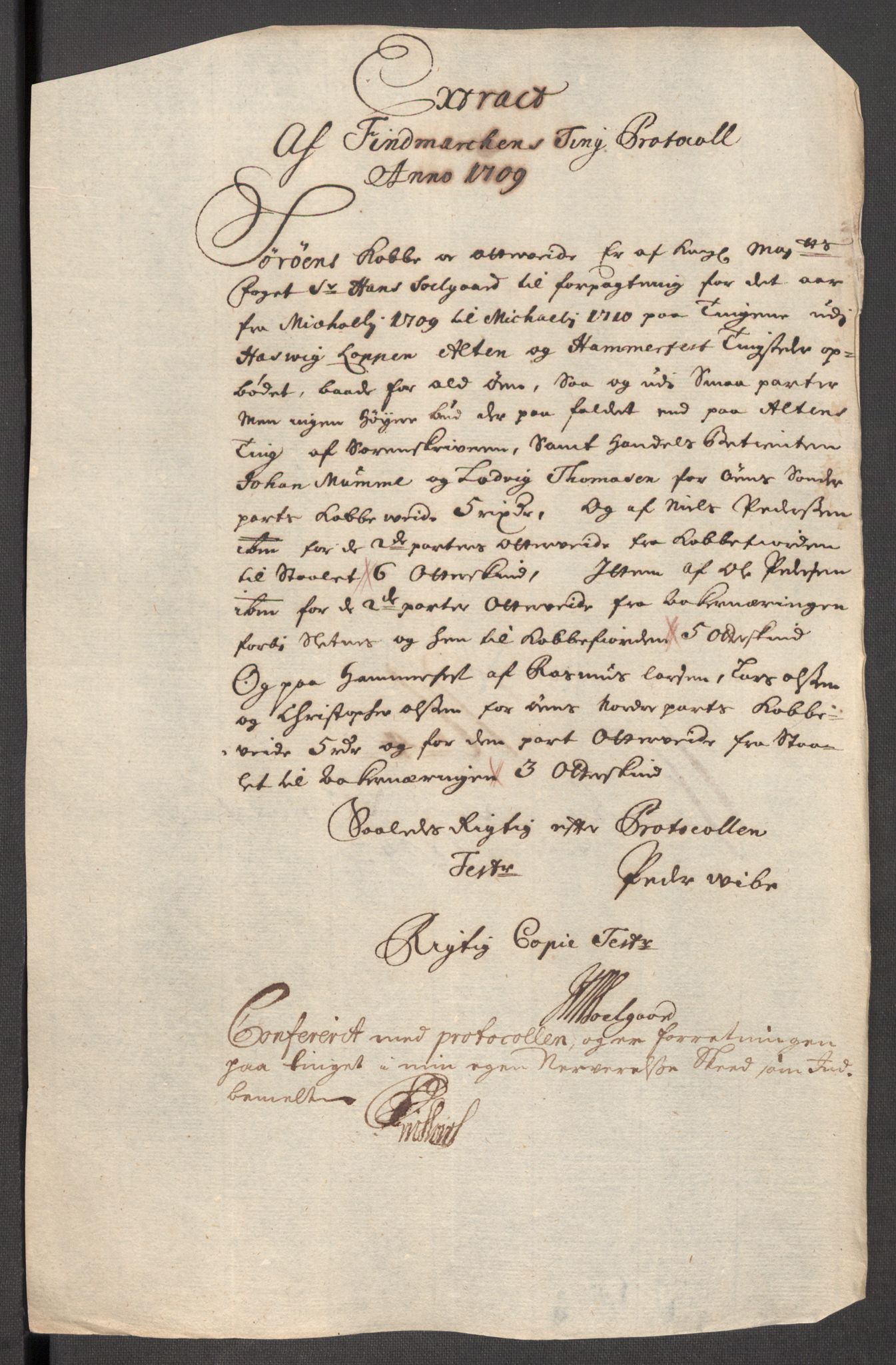 Rentekammeret inntil 1814, Reviderte regnskaper, Fogderegnskap, RA/EA-4092/R69/L4855: Fogderegnskap Finnmark/Vardøhus, 1709-1712, p. 48