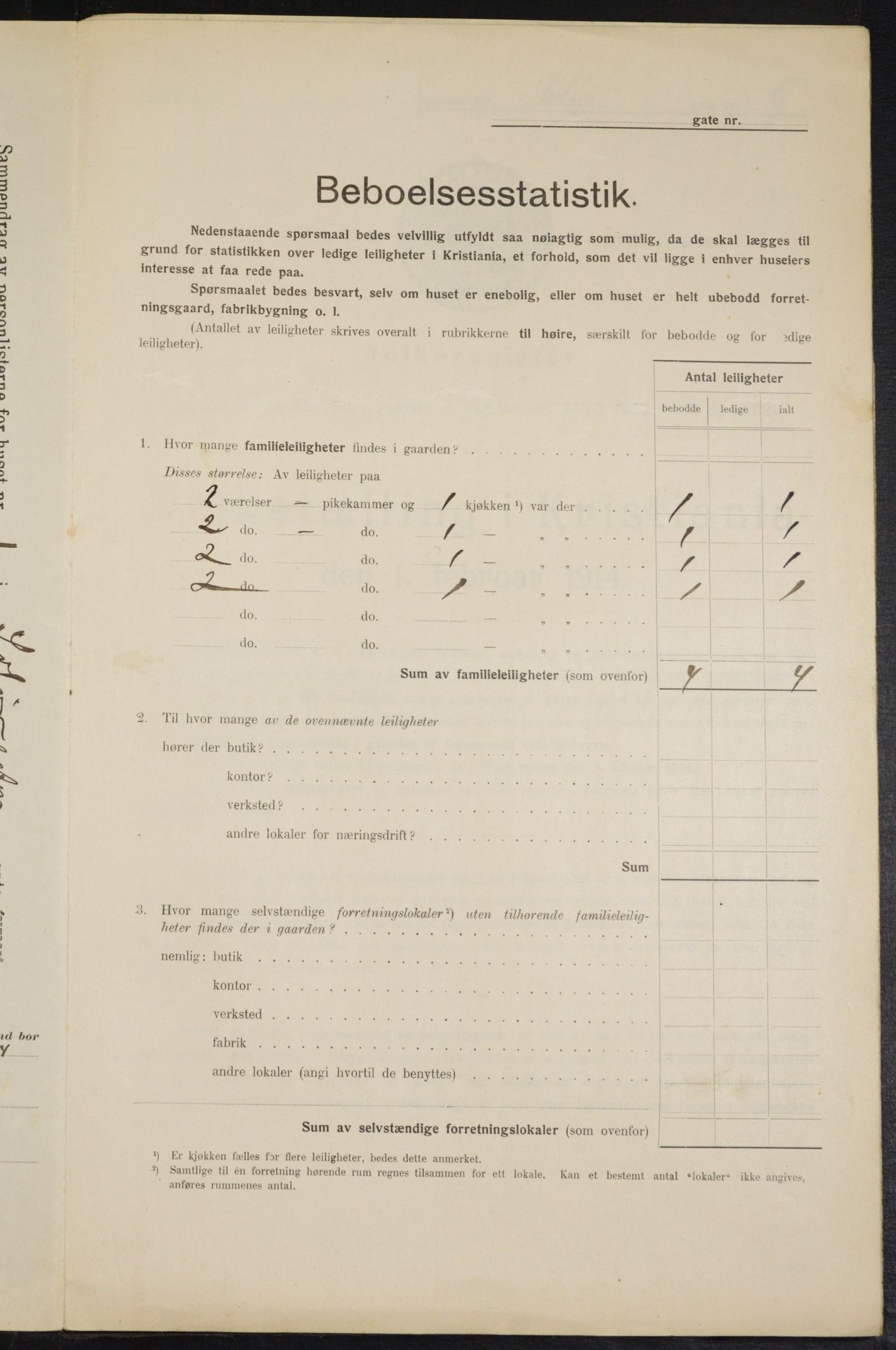 OBA, Municipal Census 1914 for Kristiania, 1914, p. 99559