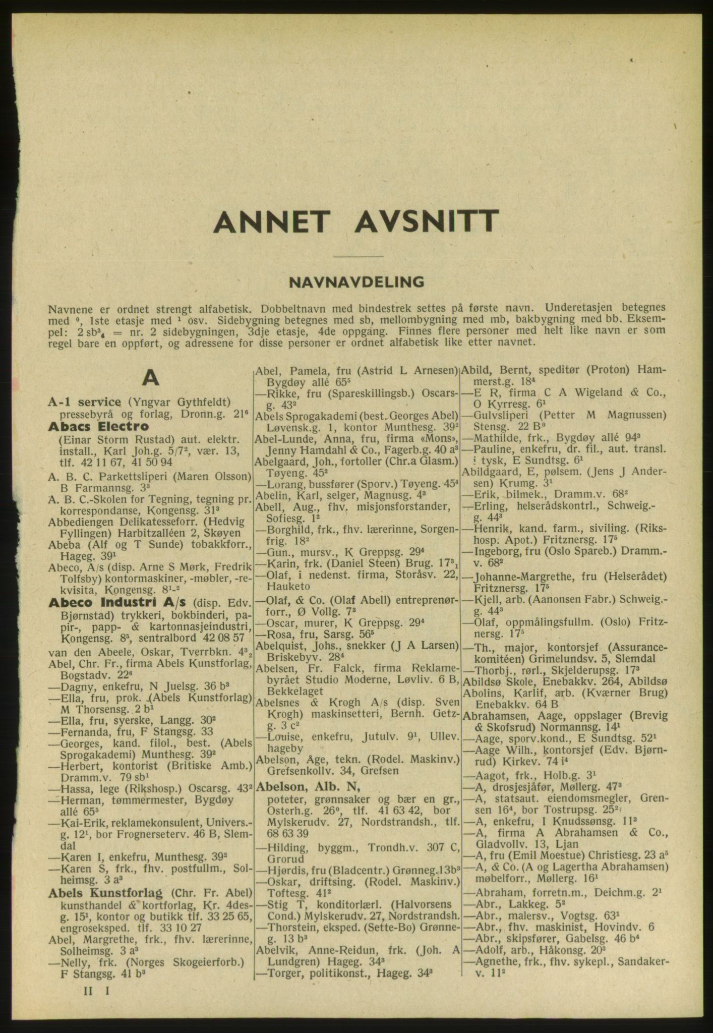 Kristiania/Oslo adressebok, PUBL/-, 1951, p. 41