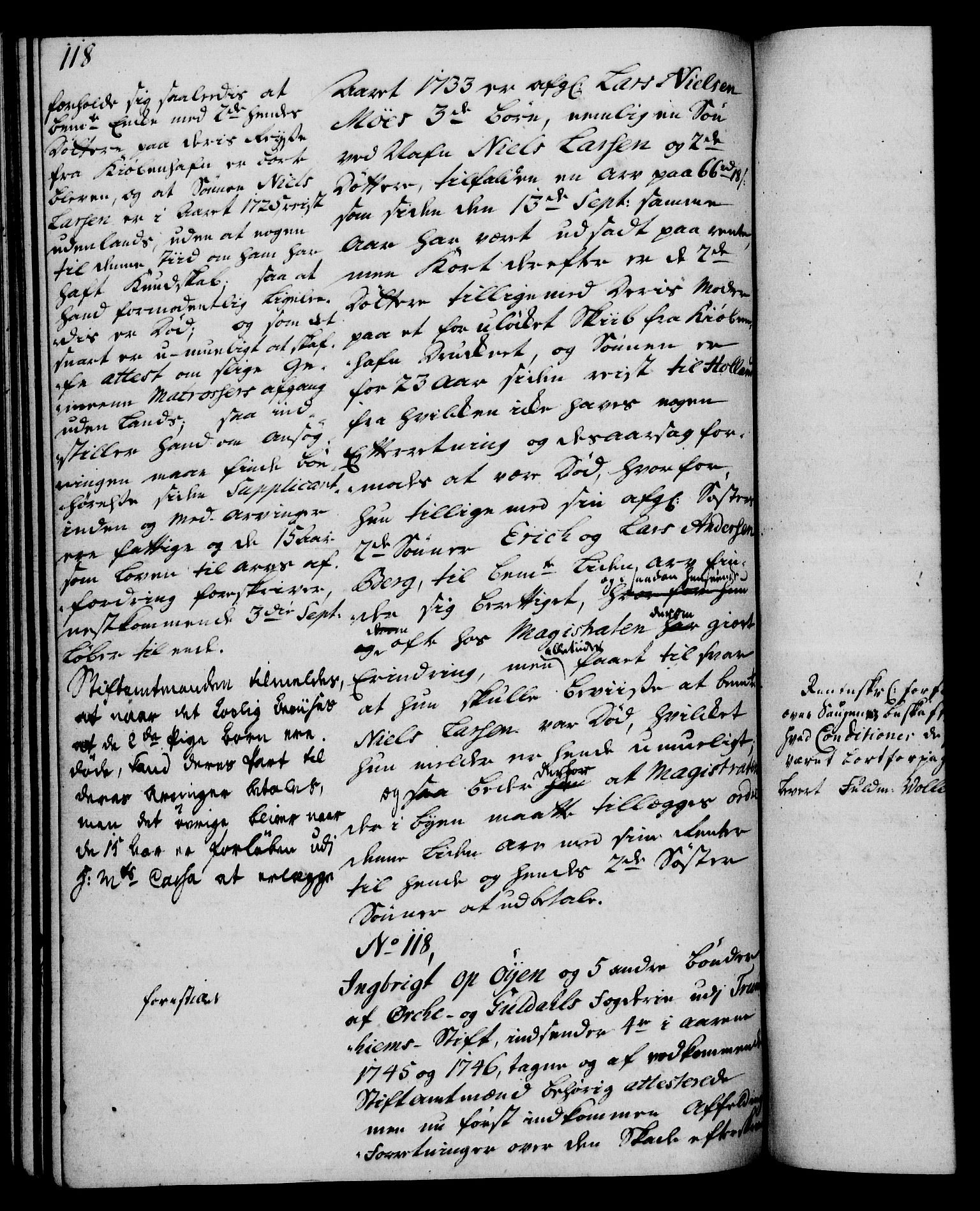 Rentekammeret, Kammerkanselliet, RA/EA-3111/G/Gh/Gha/L0029: Norsk ekstraktmemorialprotokoll (merket RK 53.74), 1748-1749, p. 118