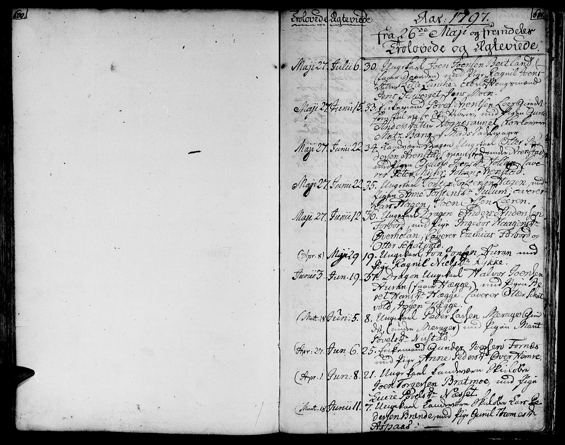 Ministerialprotokoller, klokkerbøker og fødselsregistre - Nord-Trøndelag, SAT/A-1458/709/L0060: Parish register (official) no. 709A07, 1797-1815, p. 600-601