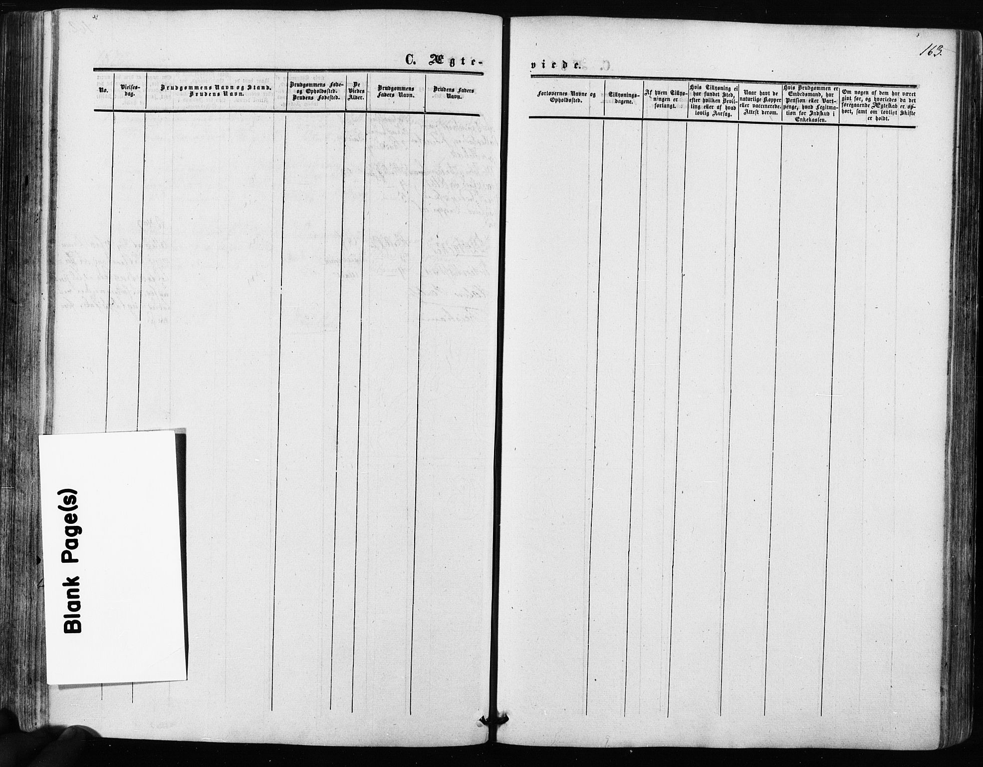 Kråkstad prestekontor Kirkebøker, AV/SAO-A-10125a/F/Fa/L0007: Parish register (official) no. I 7, 1858-1870, p. 163