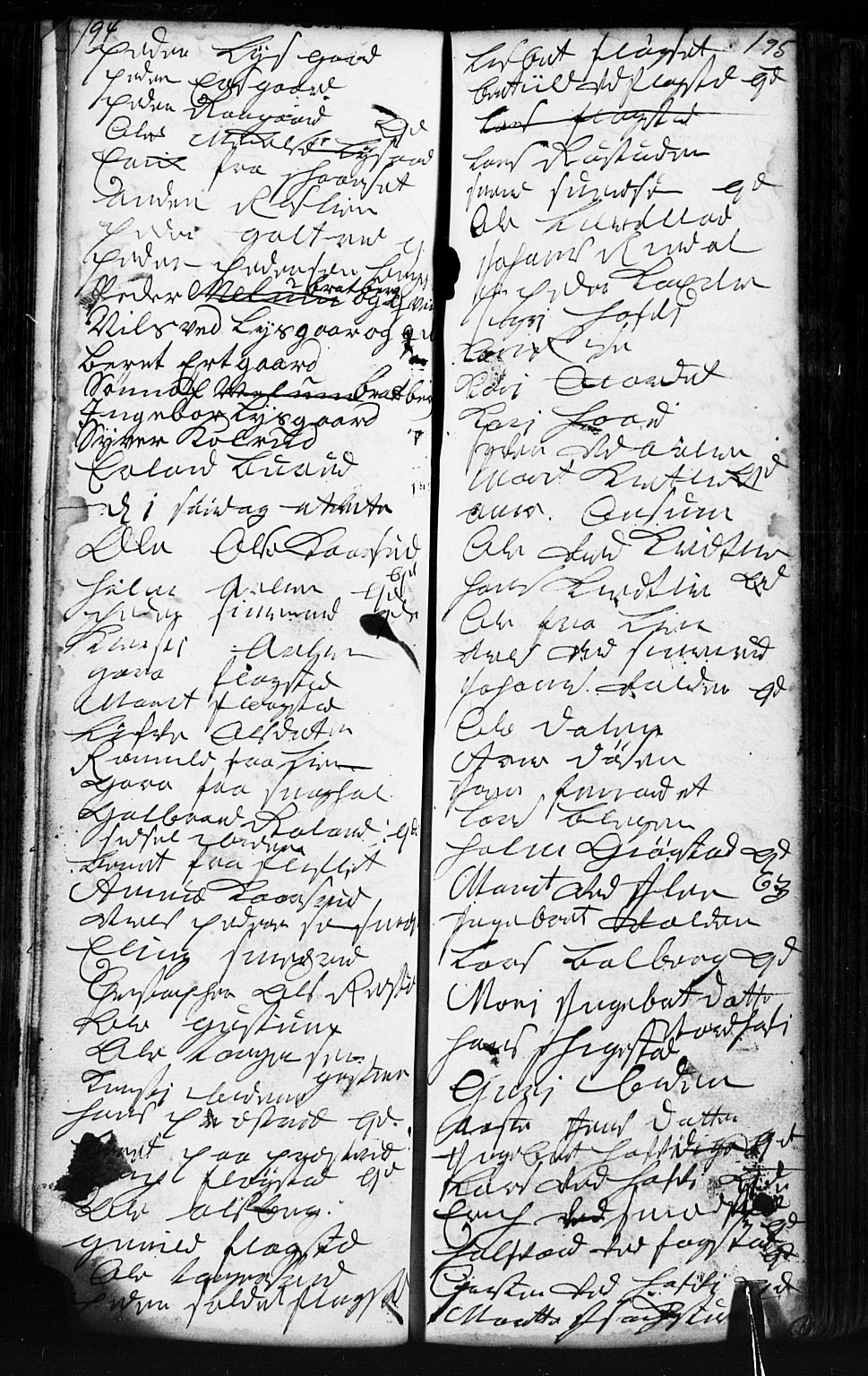 Fåberg prestekontor, SAH/PREST-086/H/Ha/Hab/L0002: Parish register (copy) no. 2, 1741-1756, p. 194-195