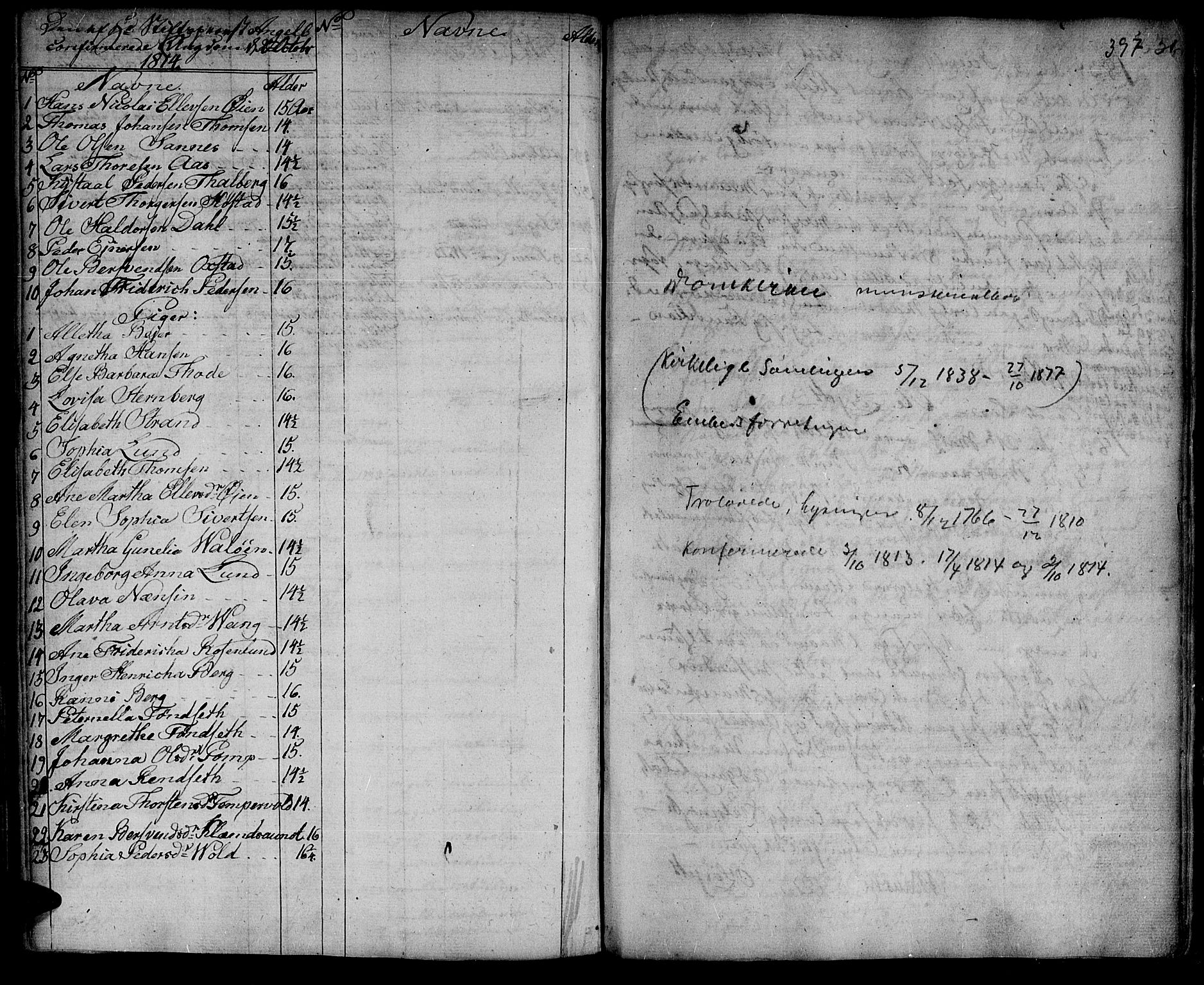 Ministerialprotokoller, klokkerbøker og fødselsregistre - Sør-Trøndelag, SAT/A-1456/601/L0038: Parish register (official) no. 601A06, 1766-1877, p. 397
