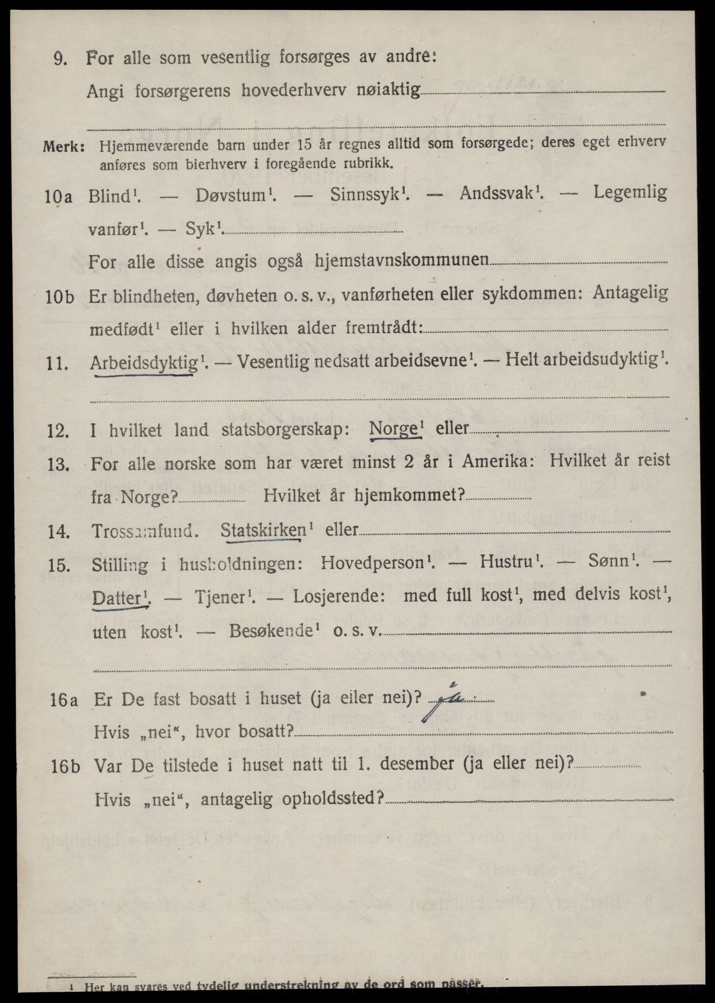 SAT, 1920 census for Bremsnes, 1920, p. 8466