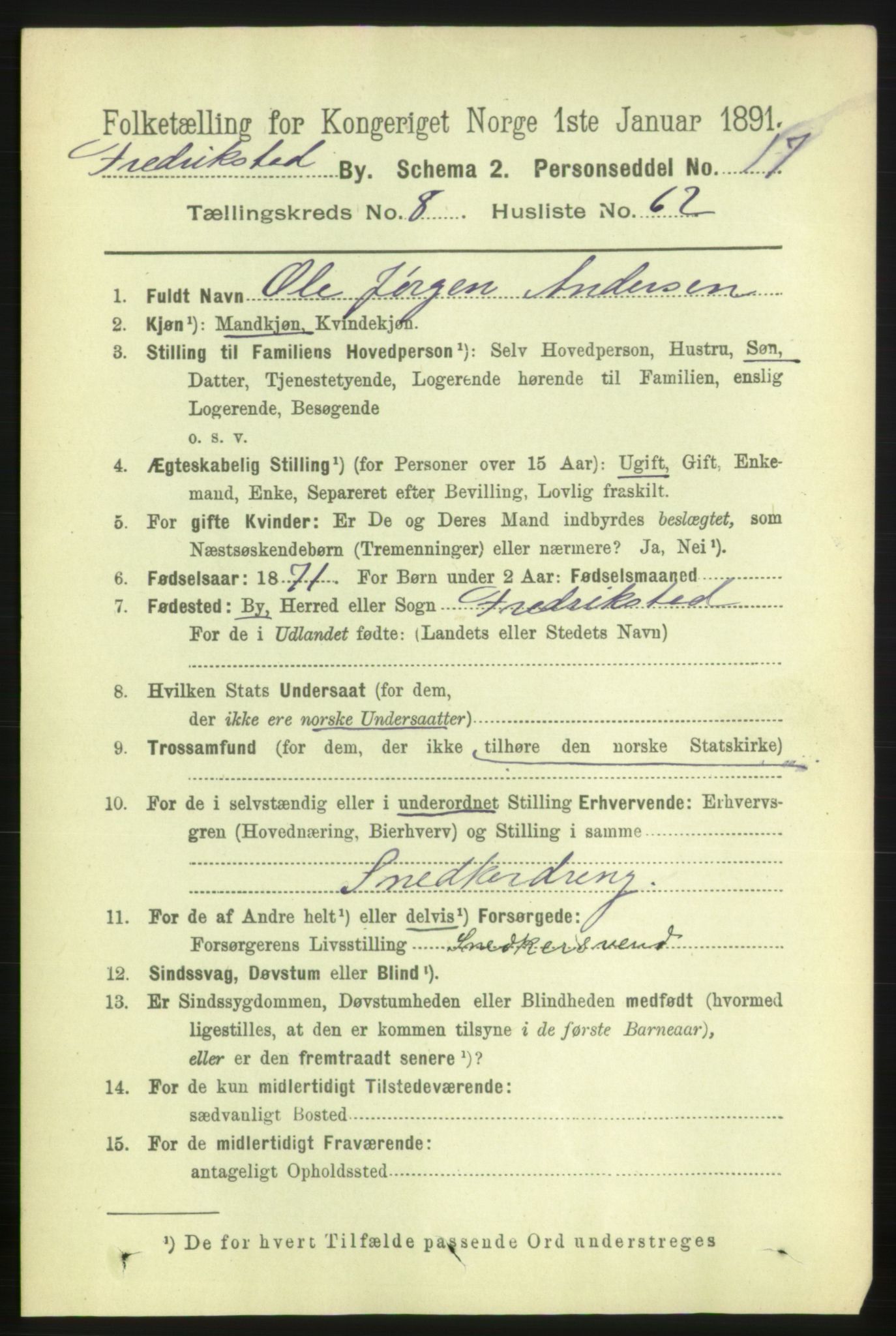 RA, 1891 census for 0103 Fredrikstad, 1891, p. 10255