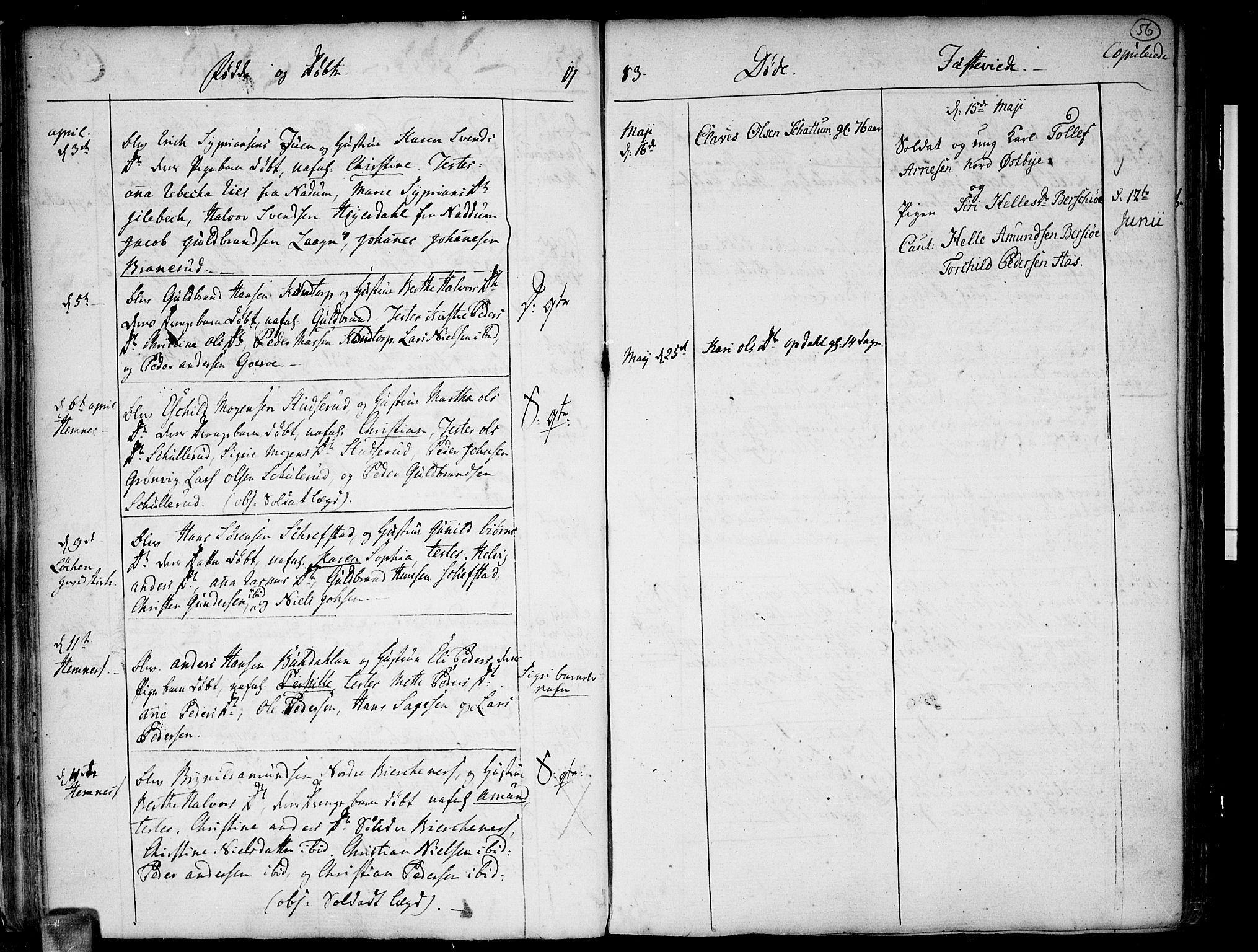 Høland prestekontor Kirkebøker, SAO/A-10346a/F/Fa/L0005: Parish register (official) no. I 5, 1780-1793, p. 56