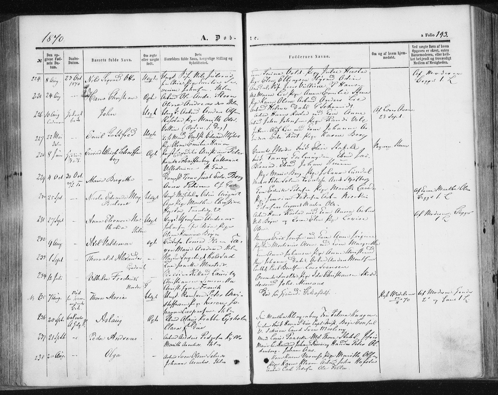 Ministerialprotokoller, klokkerbøker og fødselsregistre - Sør-Trøndelag, SAT/A-1456/602/L0115: Parish register (official) no. 602A13, 1860-1872, p. 193
