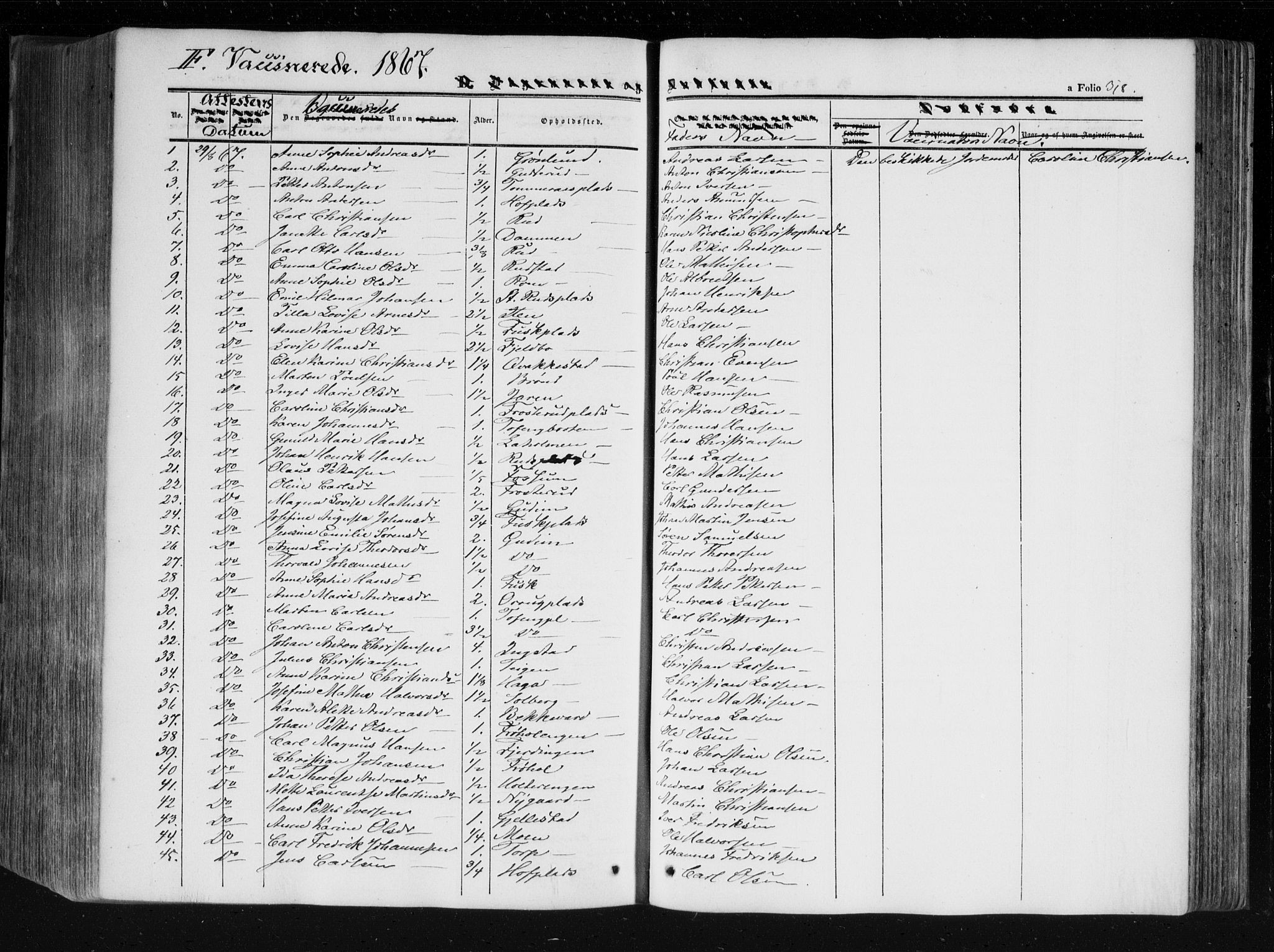 Askim prestekontor Kirkebøker, SAO/A-10900/F/Fa/L0005: Parish register (official) no. 5, 1847-1879, p. 318
