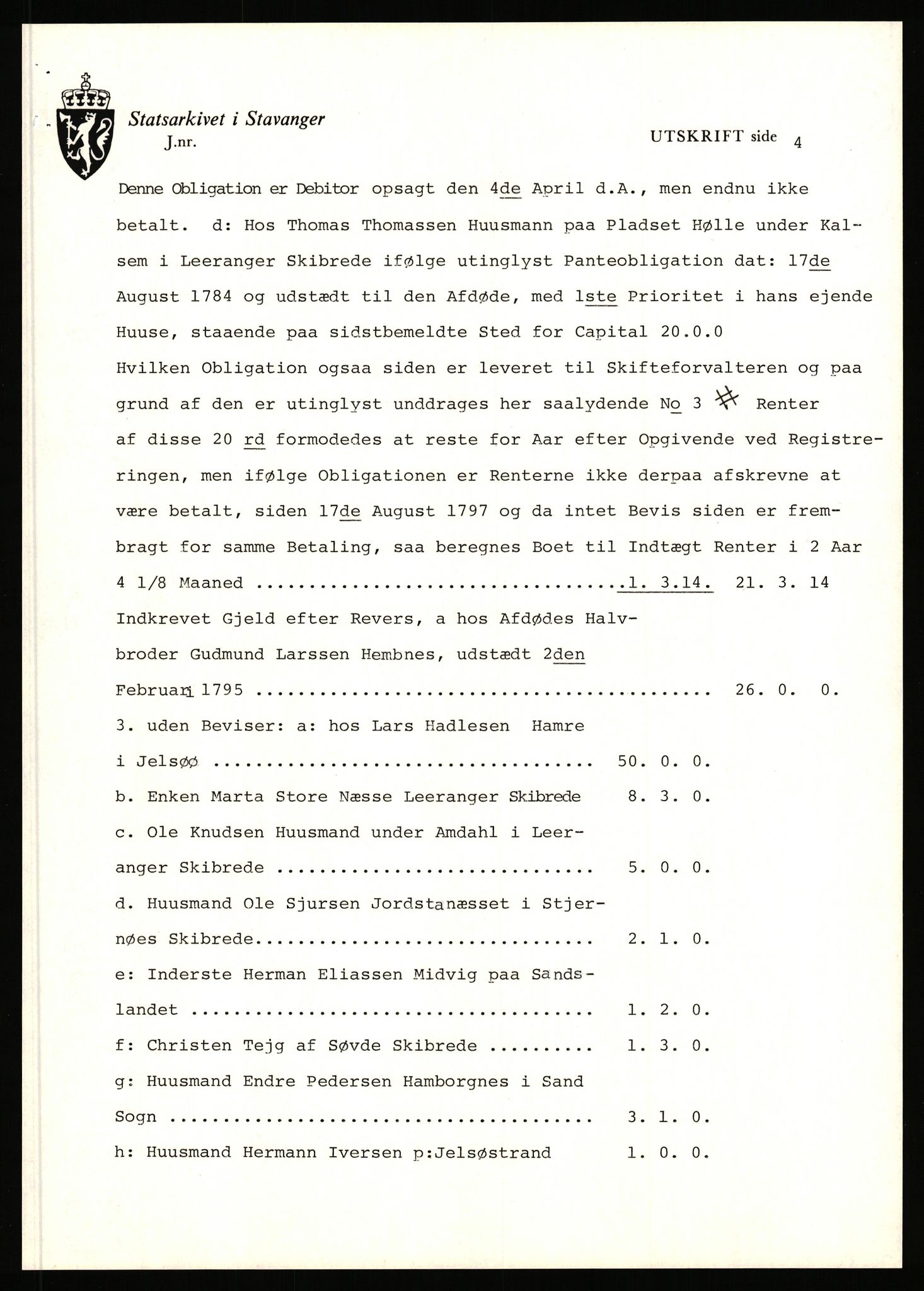 Statsarkivet i Stavanger, AV/SAST-A-101971/03/Y/Yj/L0003: Avskrifter sortert etter gårdsnavn: Askje - Auglend, 1750-1930, p. 30