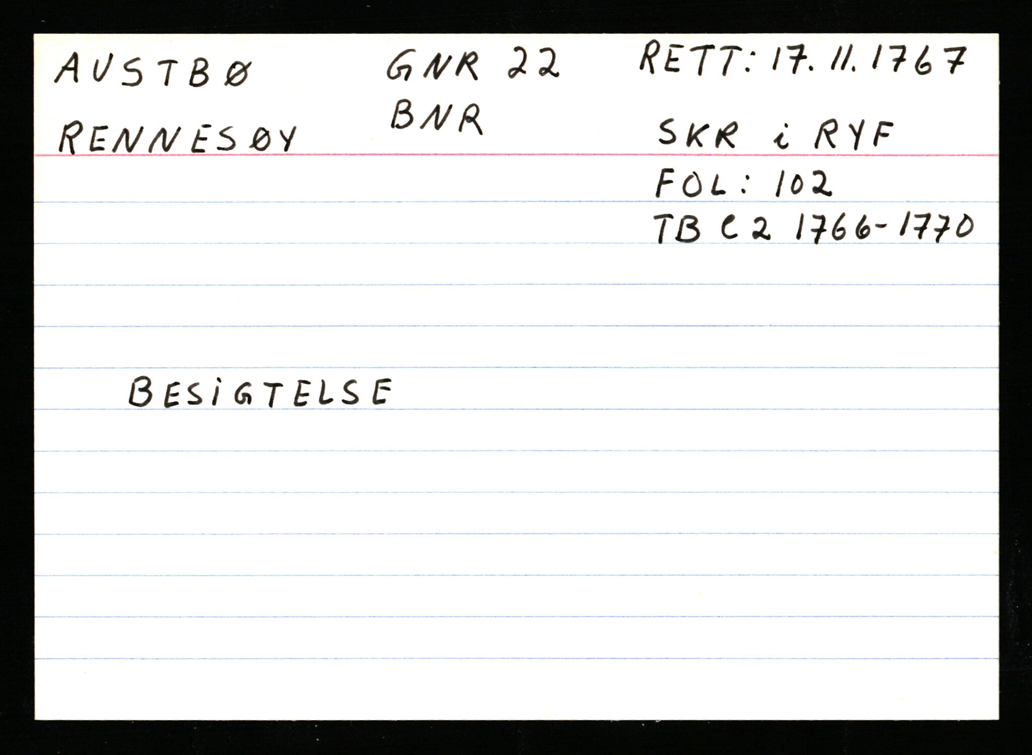 Statsarkivet i Stavanger, AV/SAST-A-101971/03/Y/Ym/L0003: Åstedskort sortert etter gårdsnavn: Austbø - Bandeberg, 1600-1950, p. 99