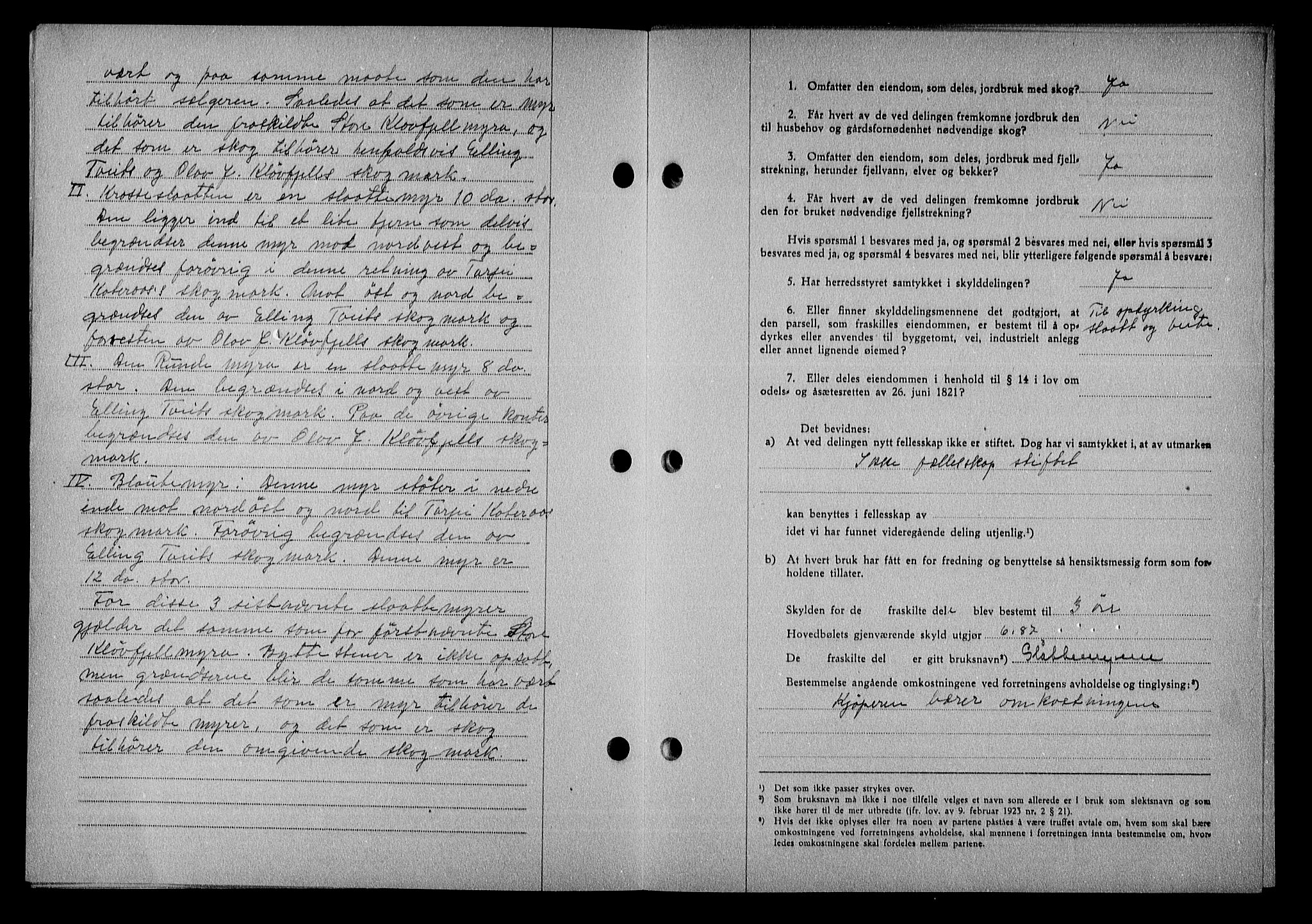 Nedenes sorenskriveri, AV/SAK-1221-0006/G/Gb/Gba/L0051: Mortgage book no. A-V, 1943-1944, Diary no: : 534/1944