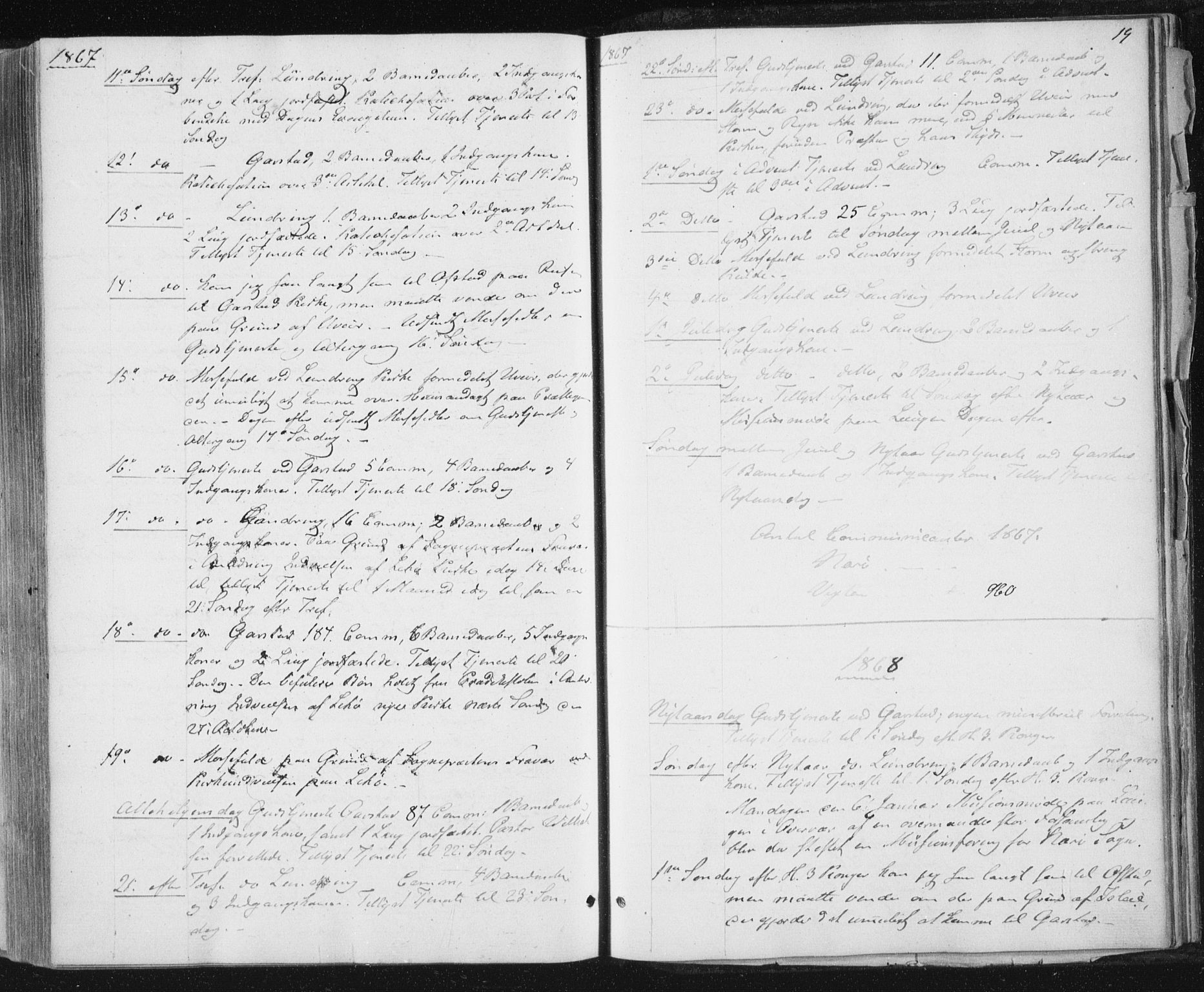 Ministerialprotokoller, klokkerbøker og fødselsregistre - Nord-Trøndelag, SAT/A-1458/784/L0670: Parish register (official) no. 784A05, 1860-1876, p. 19