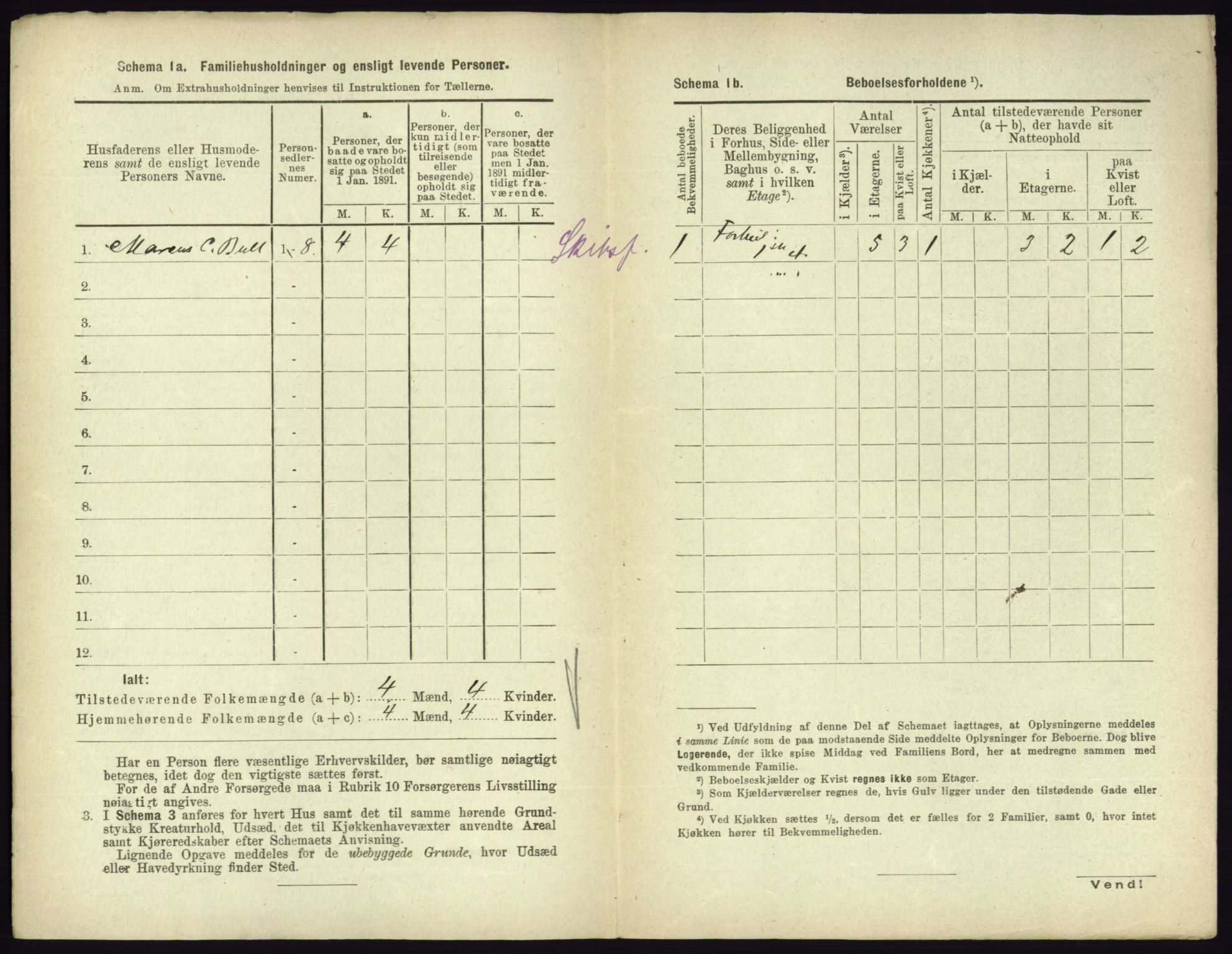 RA, 1891 census for 0705 Tønsberg, 1891, p. 255