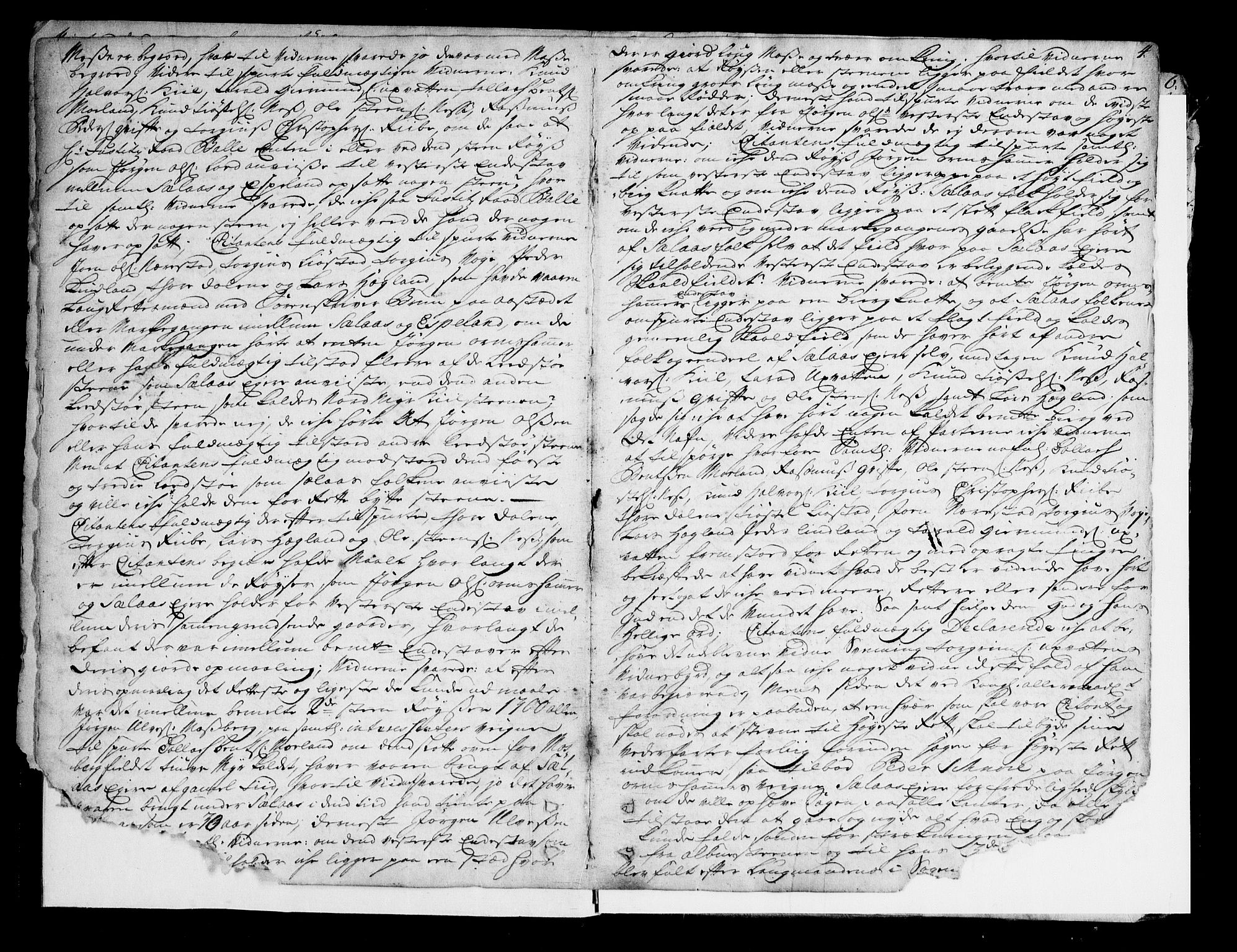 Arendal byfogd, AV/SAK-1222-0001/F/Fa/L0006B: Justisprotokoll for Arendal og Risør, 1738-1740, p. 3b-4a