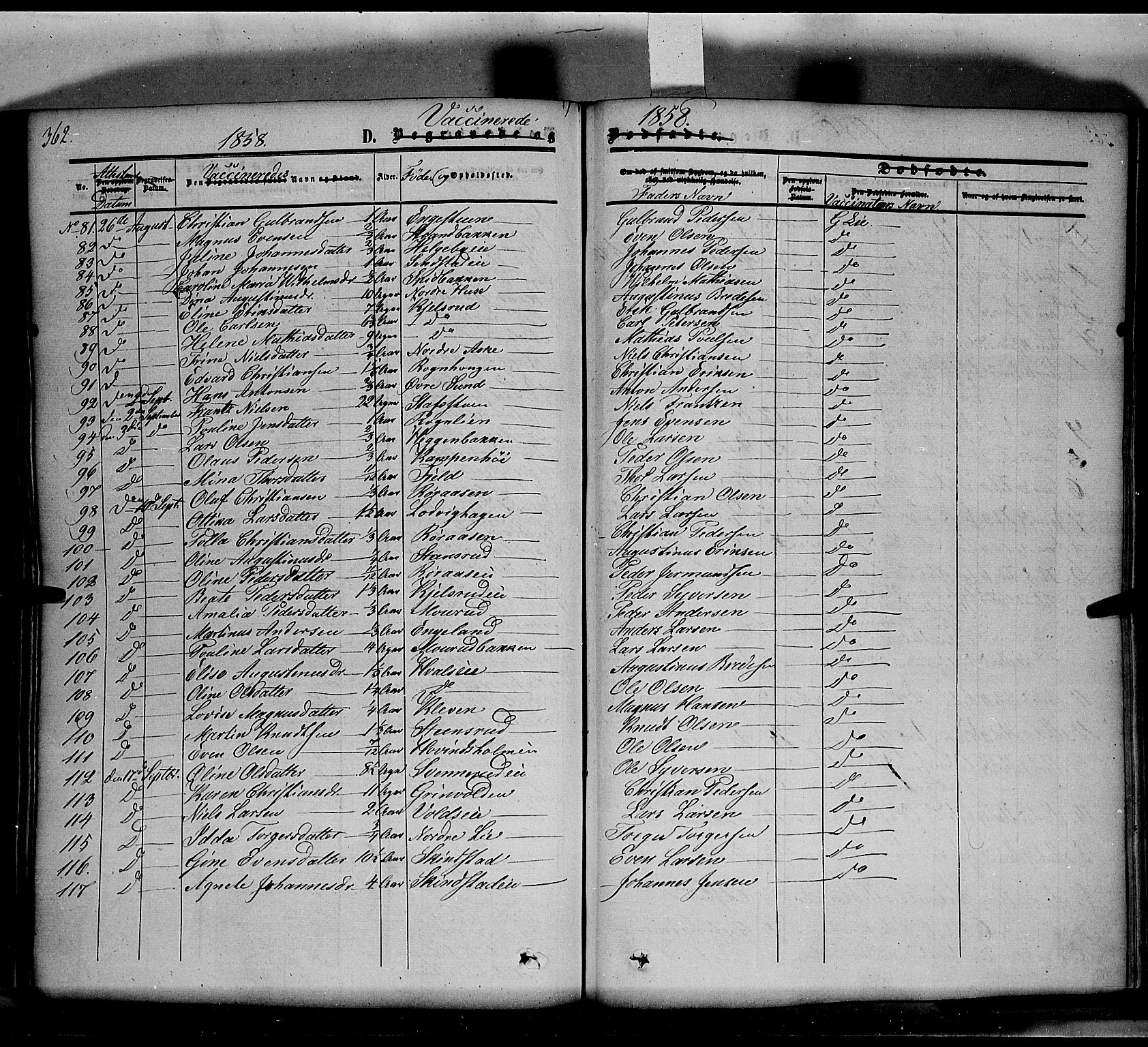 Nes prestekontor, Hedmark, SAH/PREST-020/K/Ka/L0004: Parish register (official) no. 4, 1852-1886, p. 362