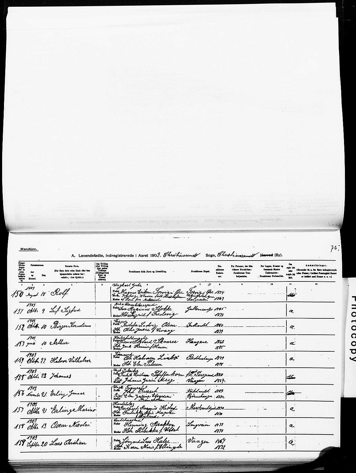 Ministerialprotokoller, klokkerbøker og fødselsregistre - Møre og Romsdal, AV/SAT-A-1454/572/L0858: Parish register (official) no. 572D02, 1903-1912