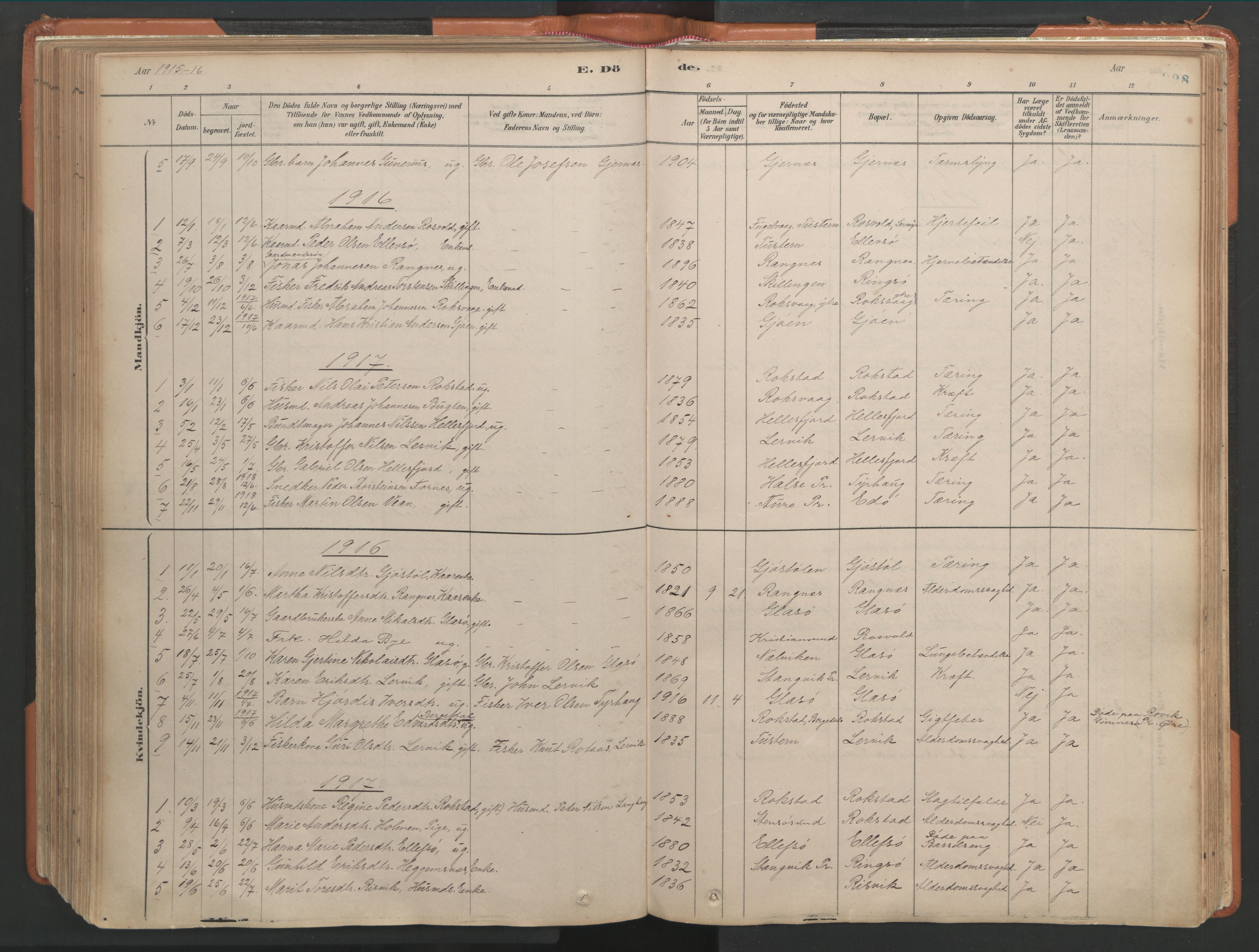 Ministerialprotokoller, klokkerbøker og fødselsregistre - Møre og Romsdal, AV/SAT-A-1454/581/L0941: Parish register (official) no. 581A09, 1880-1919, p. 398