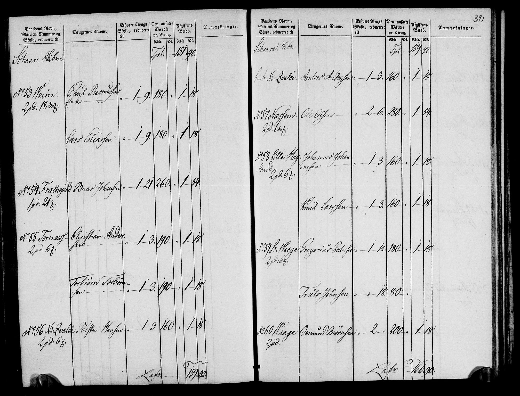 Rentekammeret inntil 1814, Realistisk ordnet avdeling, AV/RA-EA-4070/N/Ne/Nea/L0105: Ryfylke fogderi. Oppebørselsregister, 1803-1804, p. 199