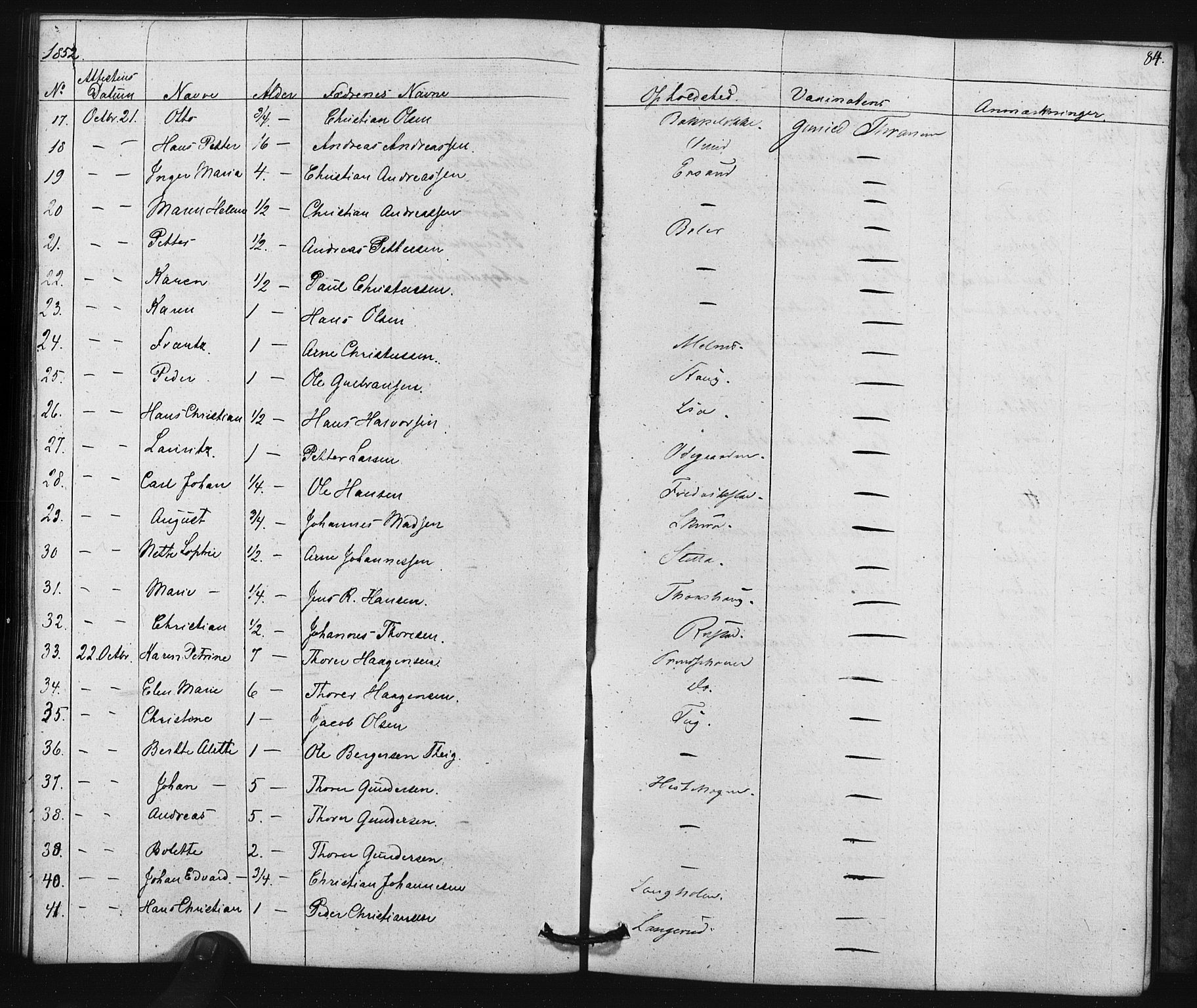 Enebakk prestekontor Kirkebøker, SAO/A-10171c/F/Fa/L0015: Parish register (official) no. I 15, 1830-1867, p. 84