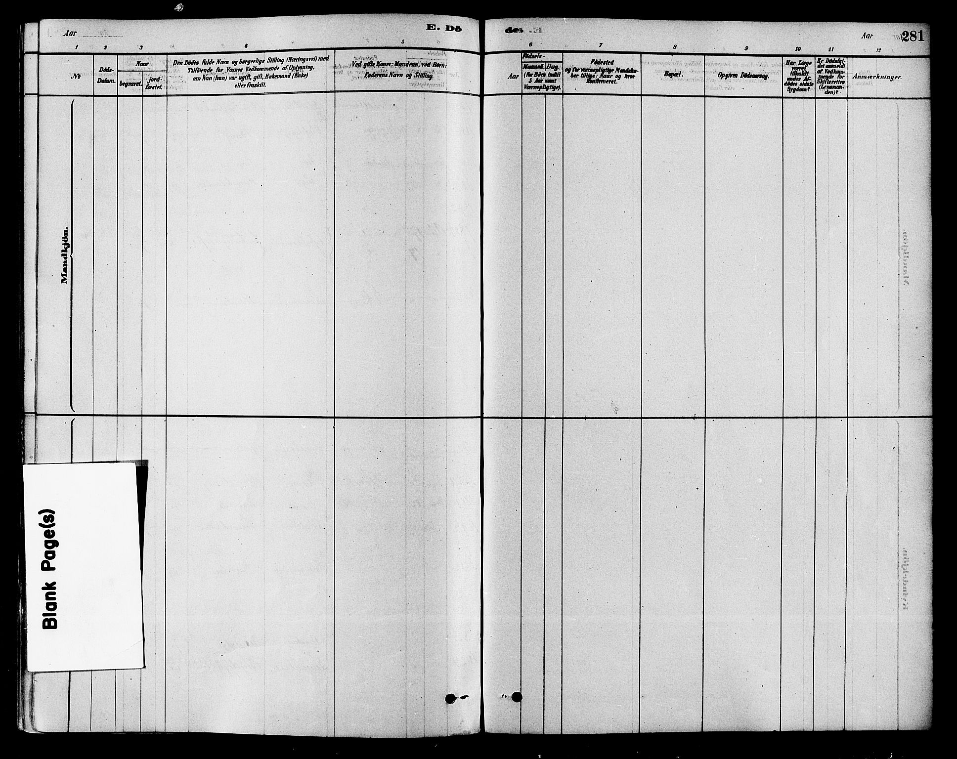 Modum kirkebøker, AV/SAKO-A-234/F/Fa/L0015: Parish register (official) no. 15 /2, 1877-1889, p. 281