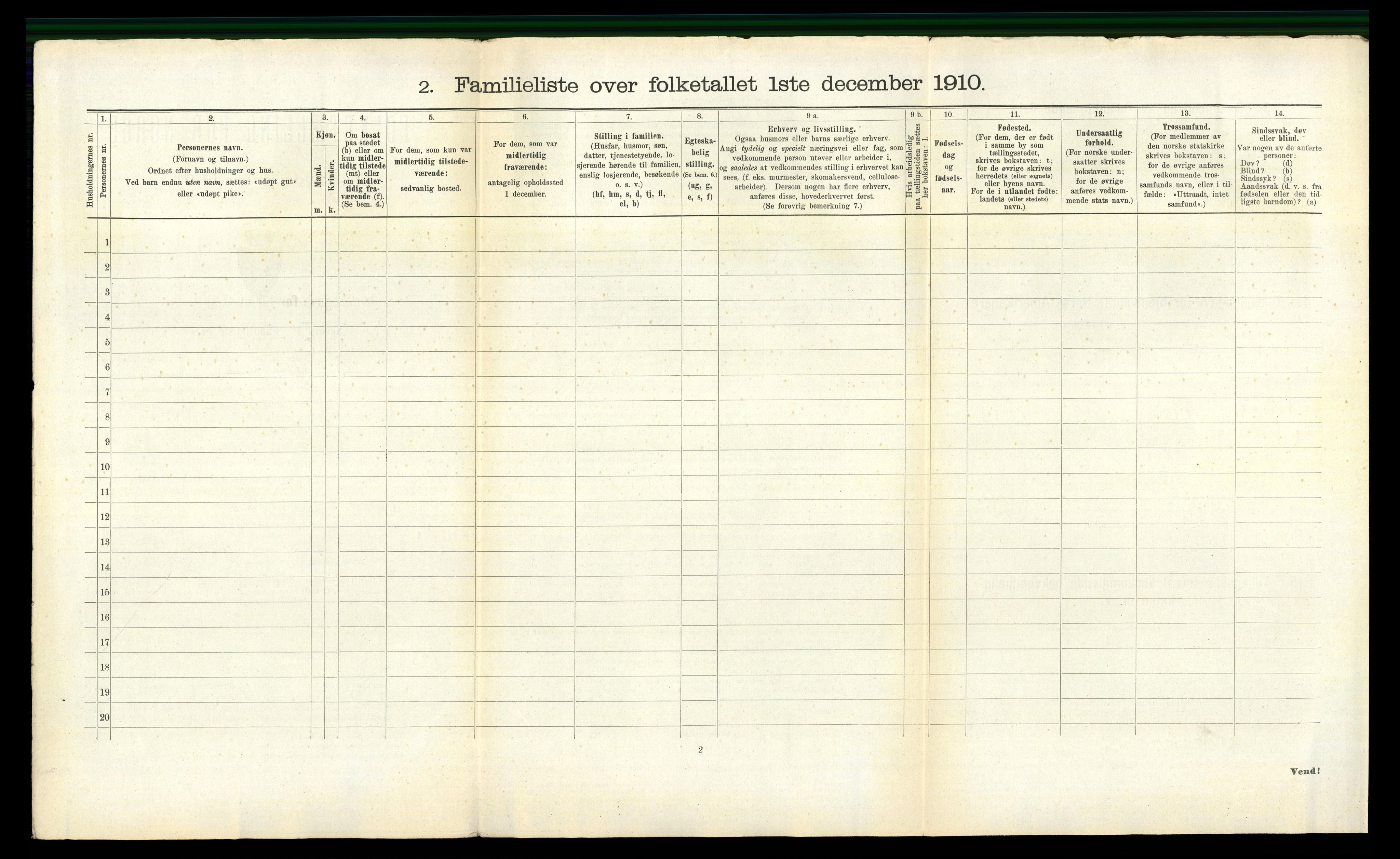 RA, 1910 census for Lillesand, 1910, p. 475