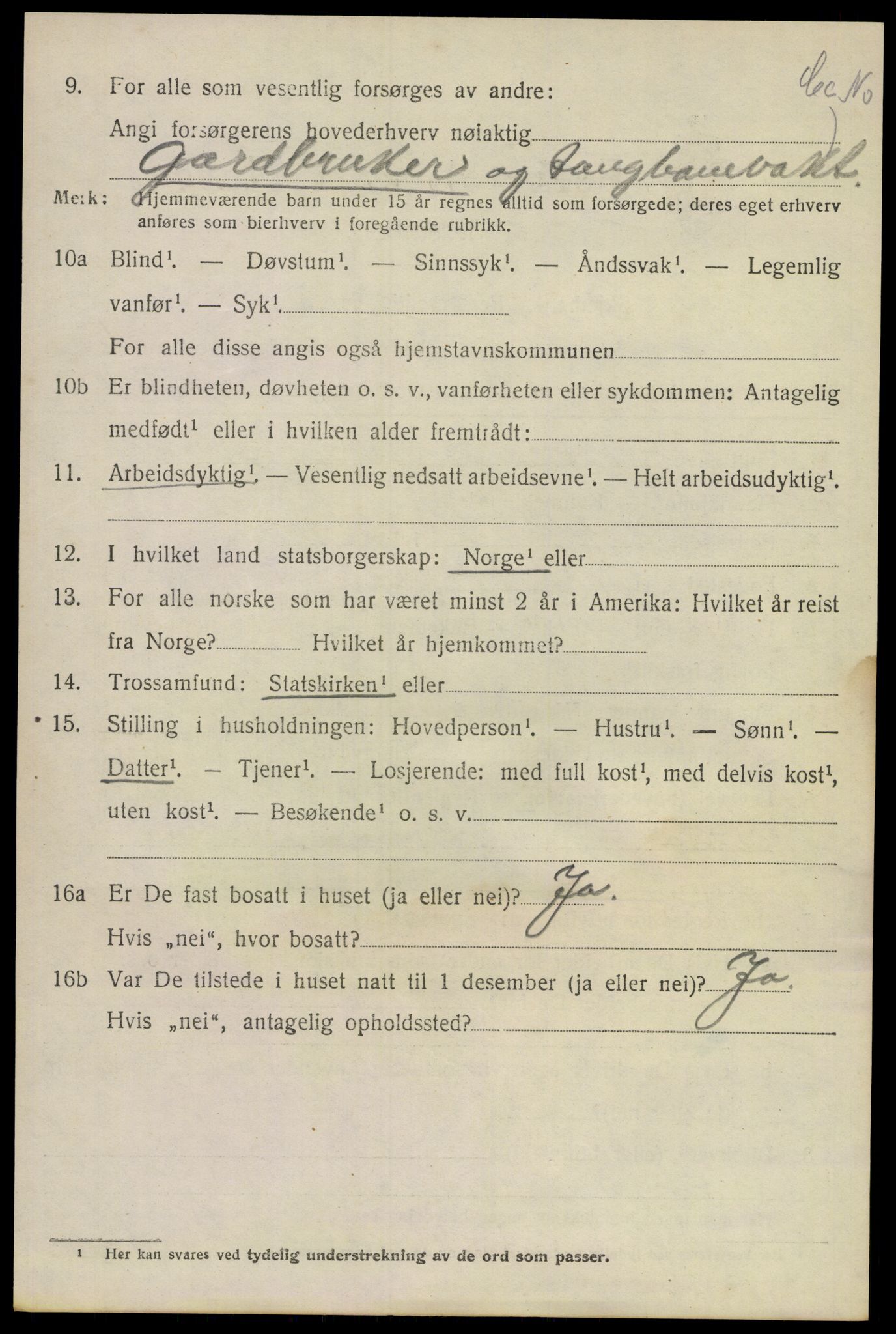 SAKO, 1920 census for Lier, 1920, p. 12489